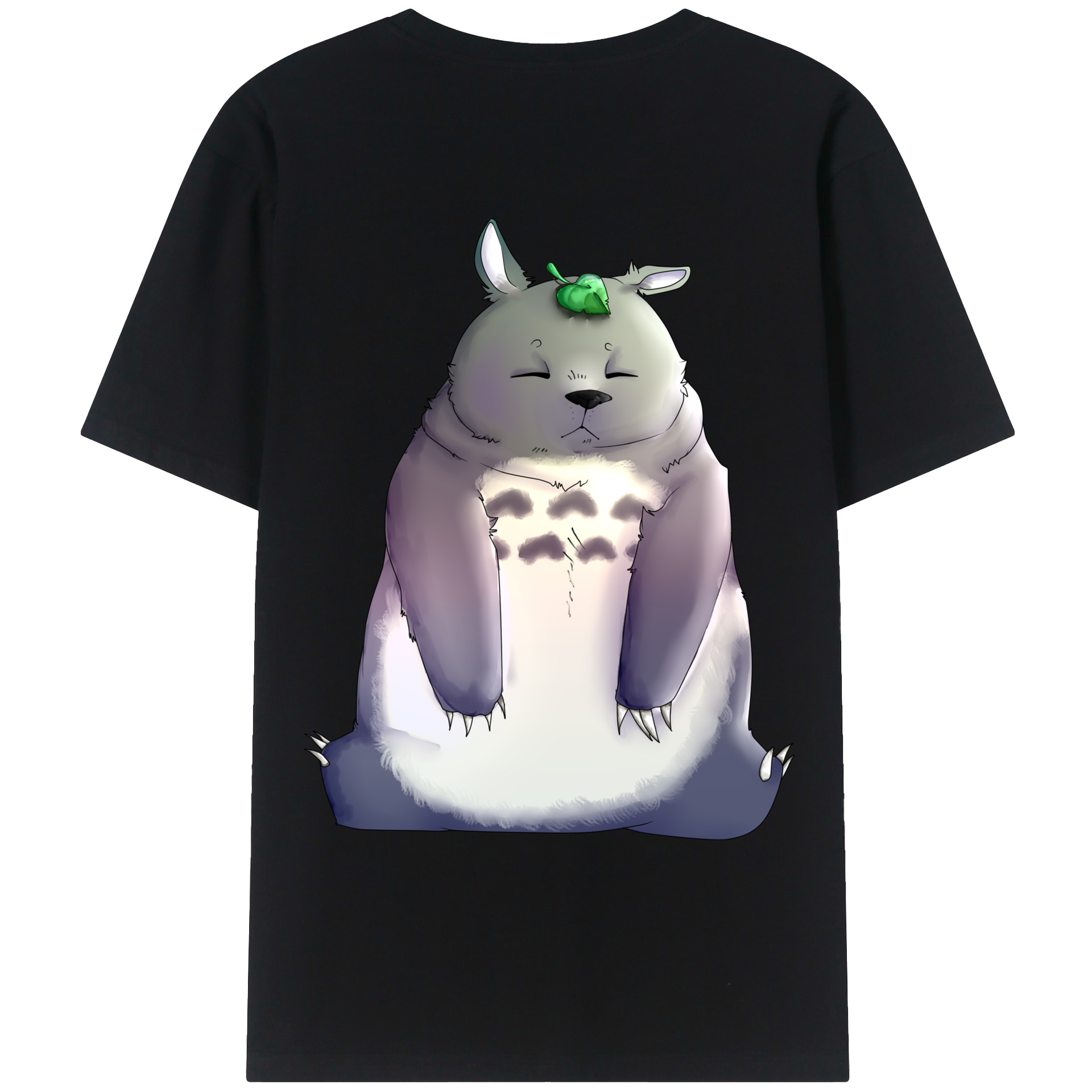 （画像用） となりのトトロ 草壁メイ 草壁サツキ My Neighbor Totoro Satsuki Kusakabe Mei Kusakabe 綿100％ メンズ半袖Tシャツ（バックプリント） 通気性