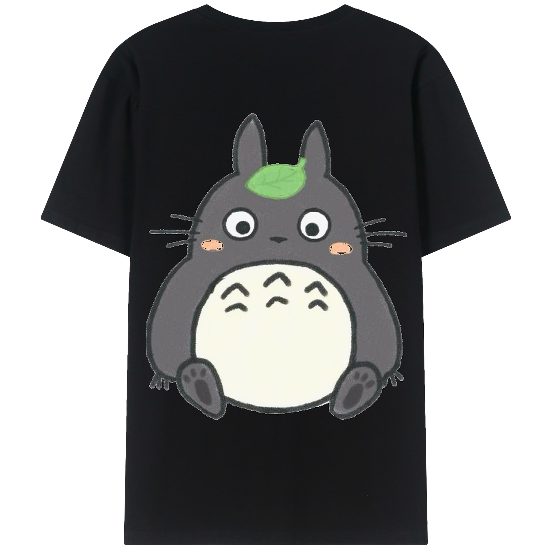 （画像用） となりのトトロ 草壁メイ 草壁サツキ My Neighbor Totoro Satsuki Kusakabe Mei Kusakabe 綿100％ メンズ半袖Tシャツ（バックプリント） 通気性