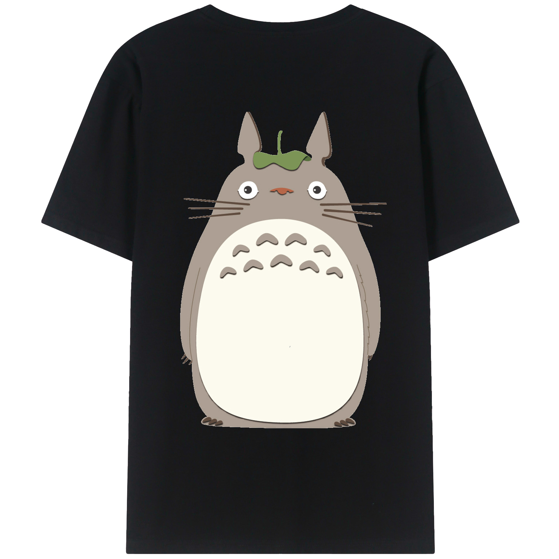 （画像用） となりのトトロ 草壁メイ 草壁サツキ My Neighbor Totoro Satsuki Kusakabe Mei Kusakabe 綿100％ メンズ半袖Tシャツ（バックプリント） 通気性