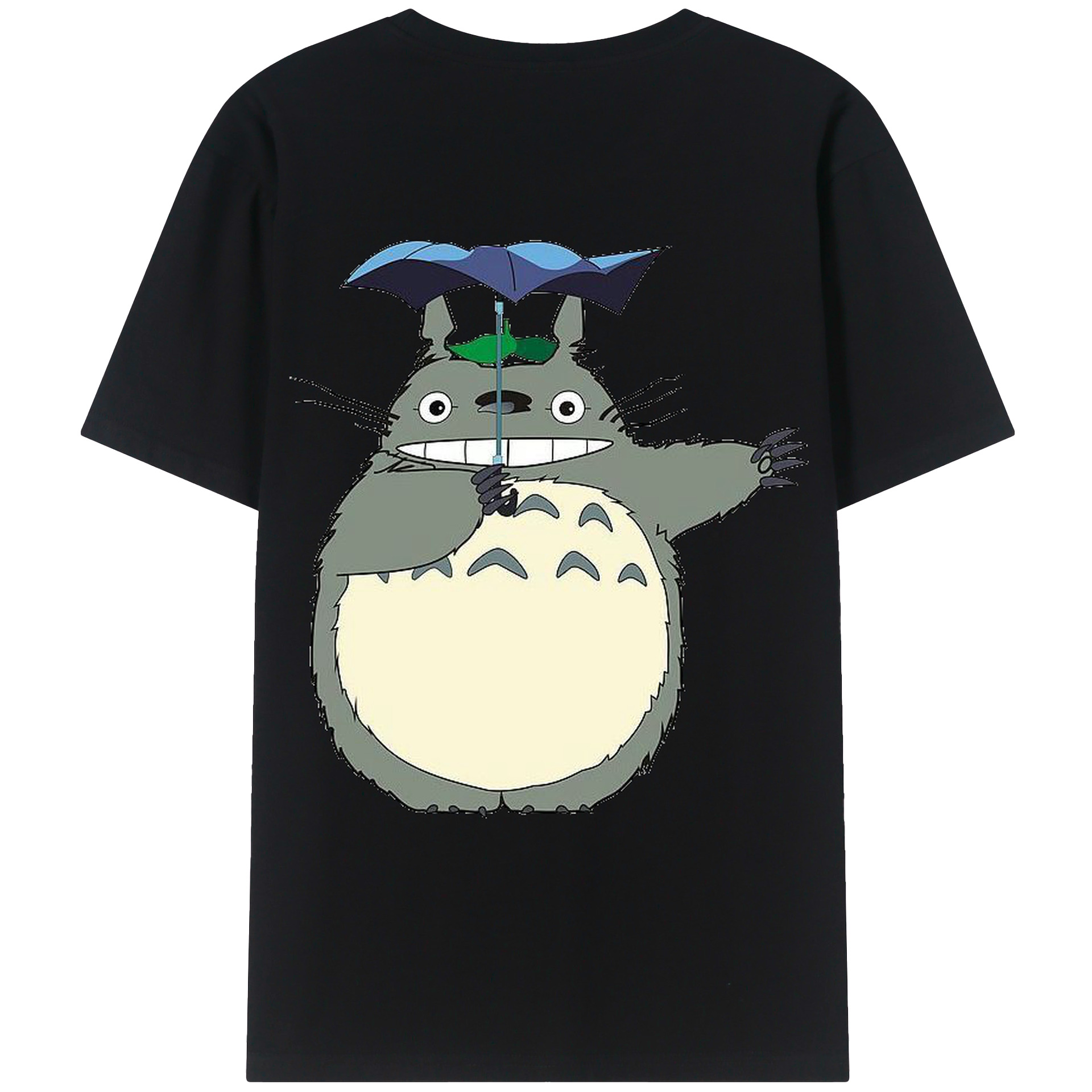 （画像用） となりのトトロ 草壁メイ 草壁サツキ My Neighbor Totoro Satsuki Kusakabe Mei Kusakabe 綿100％ メンズ半袖Tシャツ（バックプリント） 通気性