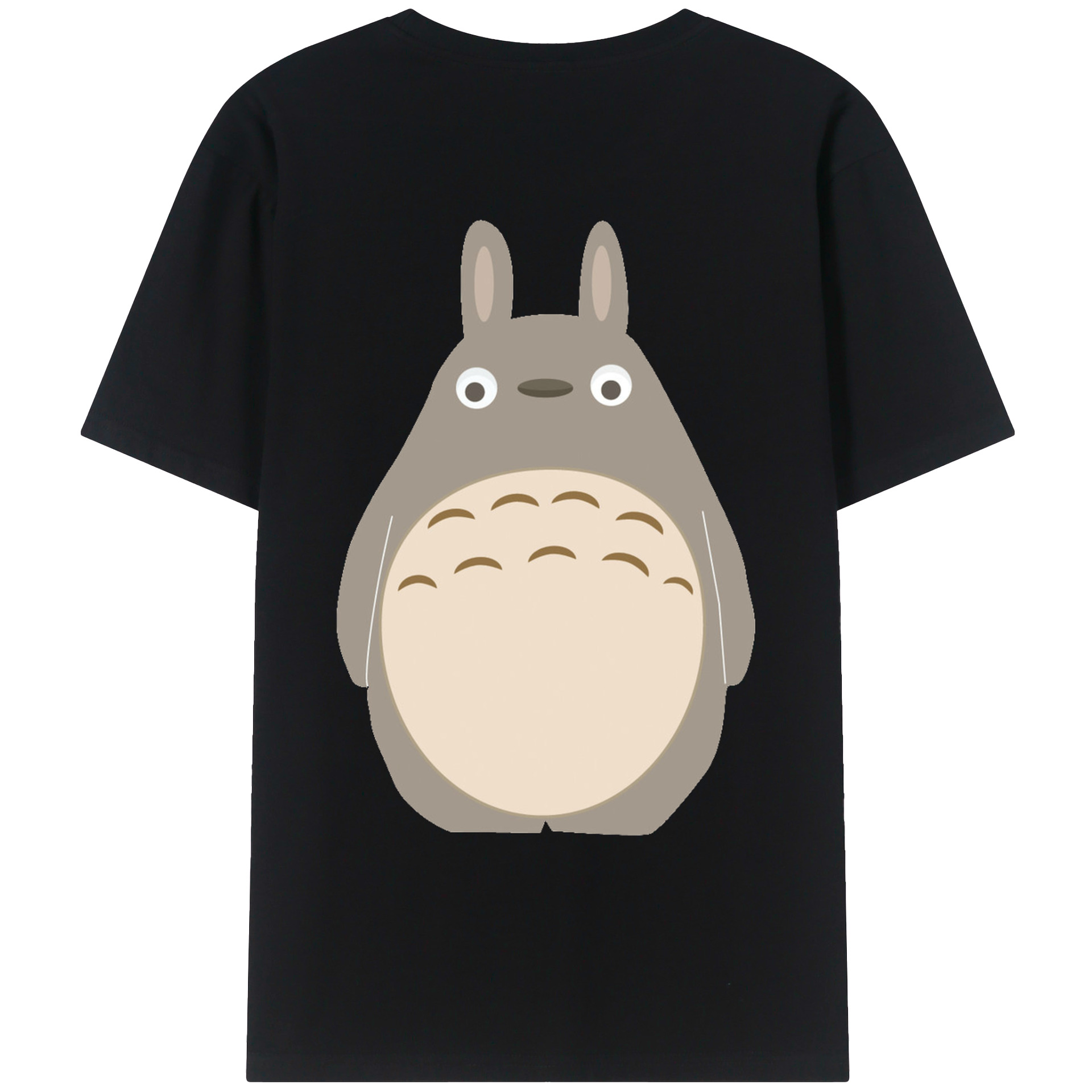 （画像用） となりのトトロ 草壁メイ 草壁サツキ My Neighbor Totoro Satsuki Kusakabe Mei Kusakabe 綿100％ メンズ半袖Tシャツ（バックプリント） 通気性
