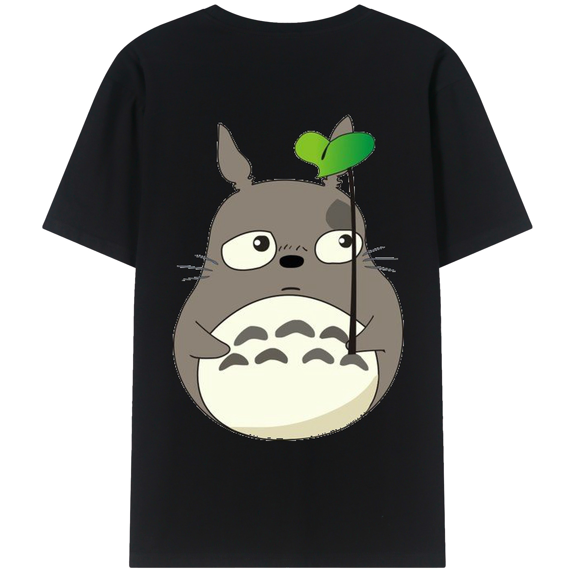 （画像用） となりのトトロ 草壁メイ 草壁サツキ My Neighbor Totoro Satsuki Kusakabe Mei Kusakabe 綿100％ メンズ半袖Tシャツ（バックプリント） 通気性
