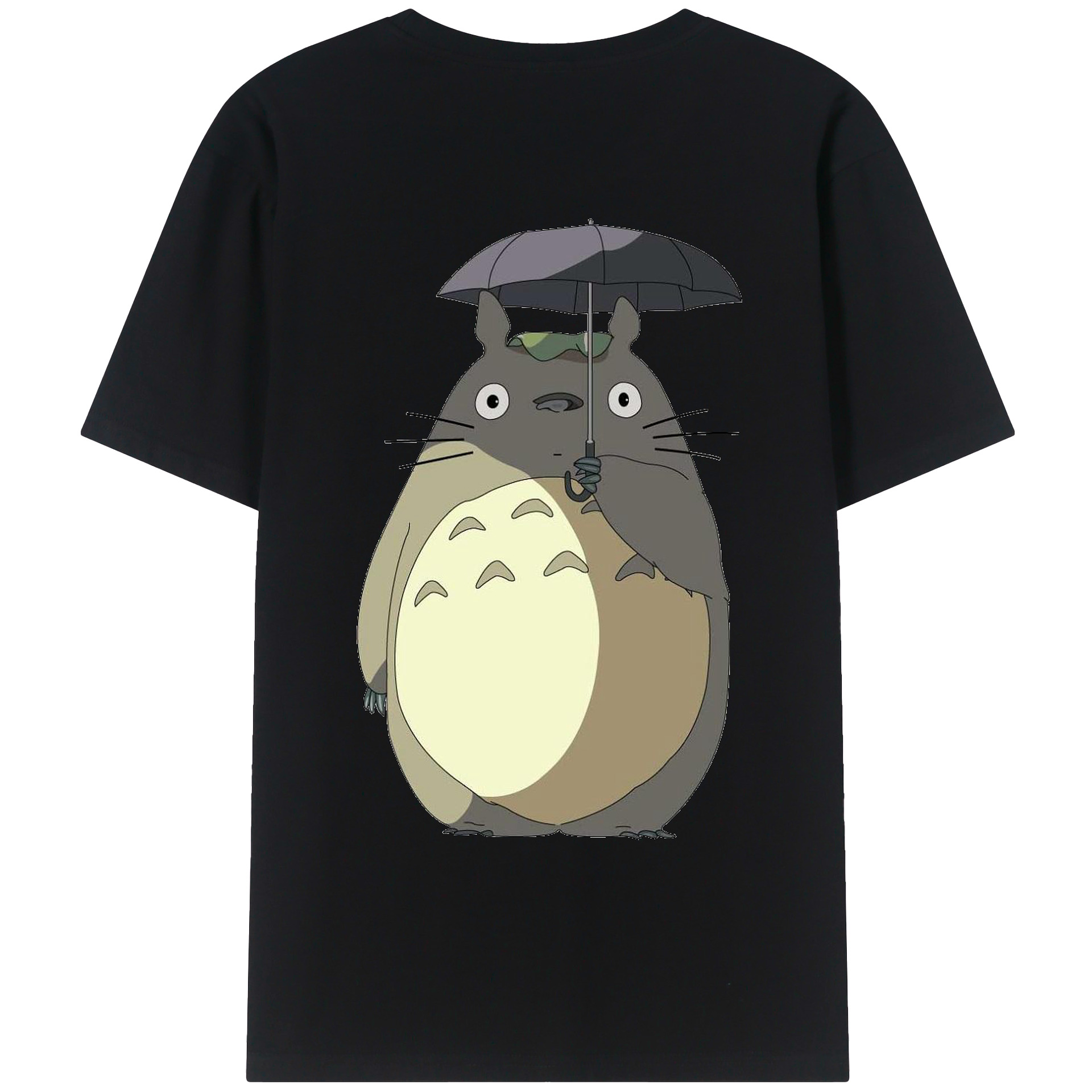 （画像用） となりのトトロ 草壁メイ 草壁サツキ My Neighbor Totoro Satsuki Kusakabe Mei Kusakabe 綿100％ メンズ半袖Tシャツ（バックプリント） 通気性