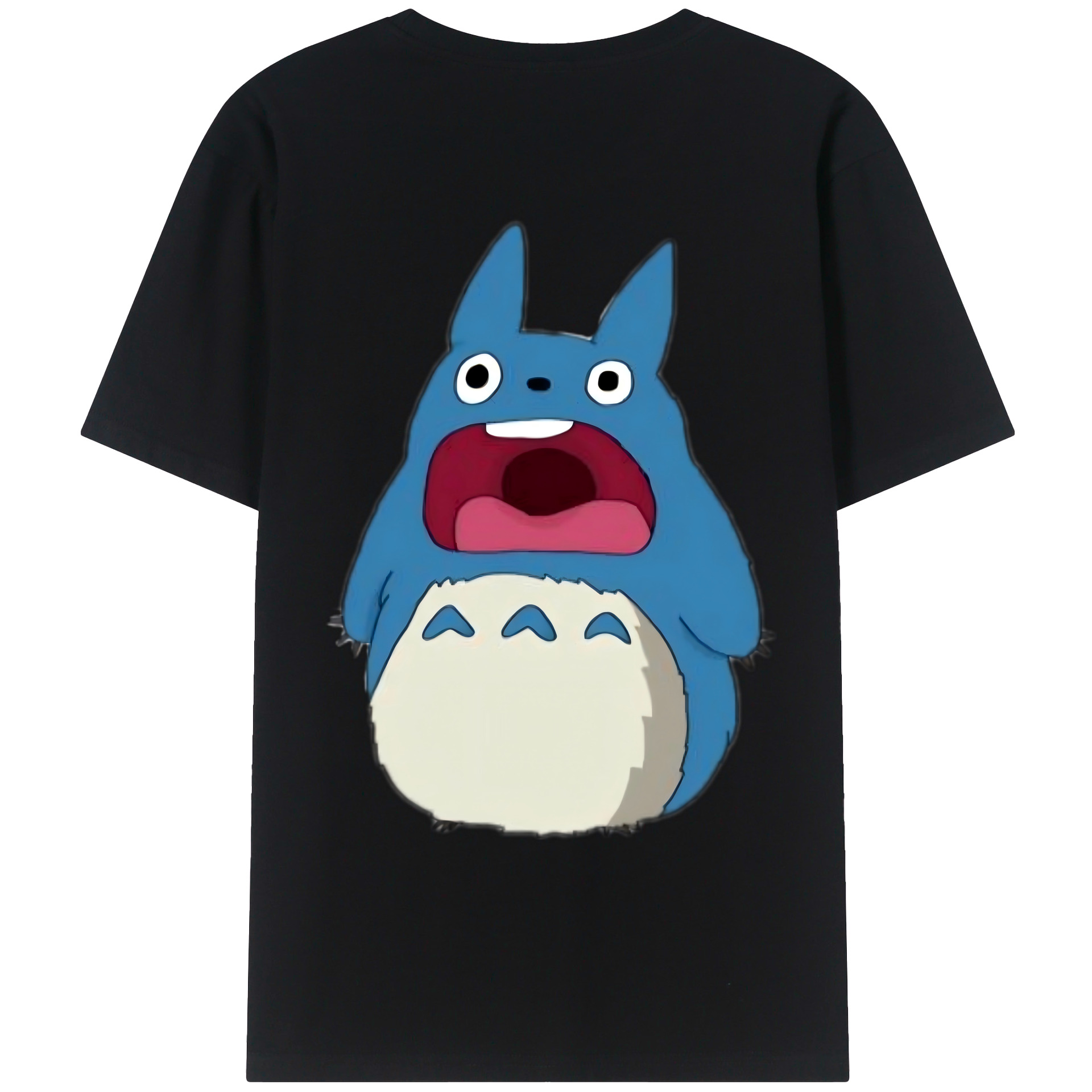 （画像用） となりのトトロ 草壁メイ 草壁サツキ My Neighbor Totoro Satsuki Kusakabe Mei Kusakabe 綿100％ メンズ半袖Tシャツ（バックプリント） 通気性