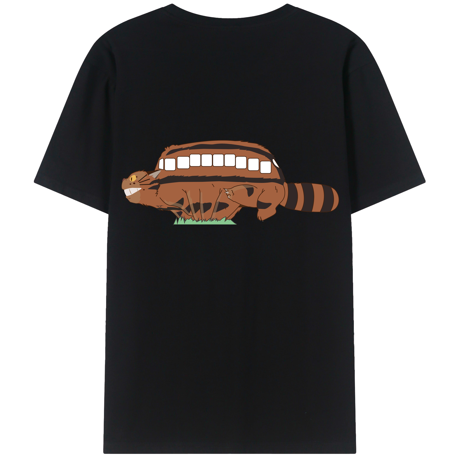 （画像用） となりのトトロ 草壁メイ 草壁サツキ My Neighbor Totoro Satsuki Kusakabe Mei Kusakabe 綿100％ メンズ半袖Tシャツ（バックプリント） 通気性