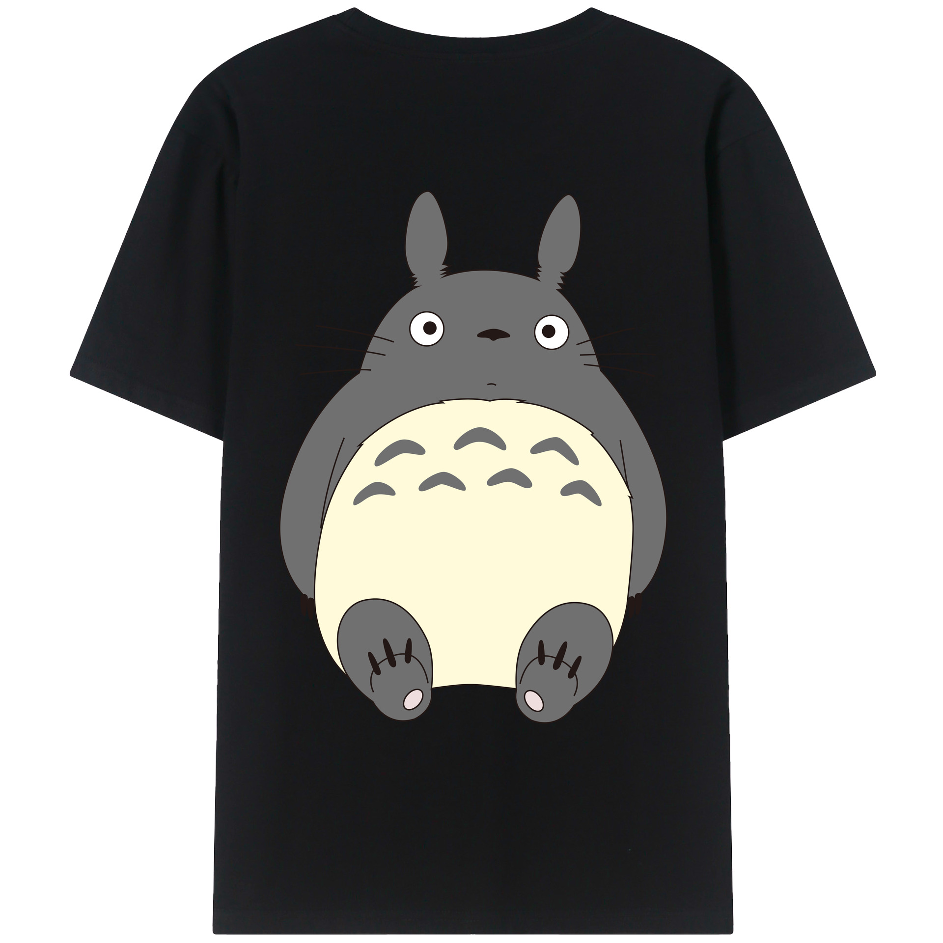 （画像用） となりのトトロ 草壁メイ 草壁サツキ My Neighbor Totoro Satsuki Kusakabe Mei Kusakabe 綿100％ メンズ半袖Tシャツ（バックプリント） 通気性