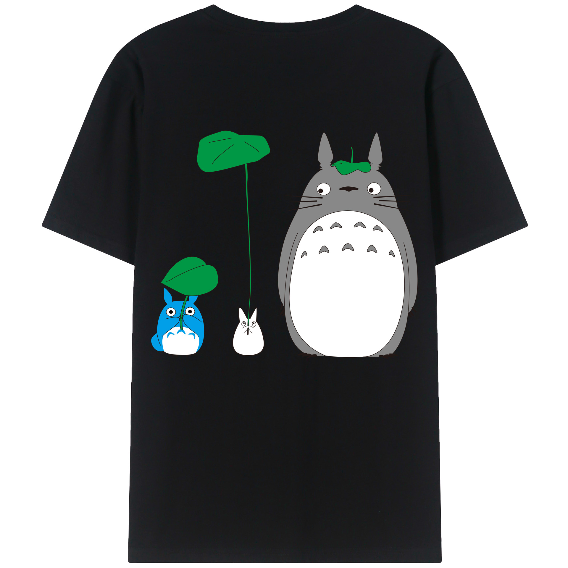 （画像用） となりのトトロ 草壁メイ 草壁サツキ My Neighbor Totoro Satsuki Kusakabe Mei Kusakabe 綿100％ メンズ半袖Tシャツ（バックプリント） 通気性