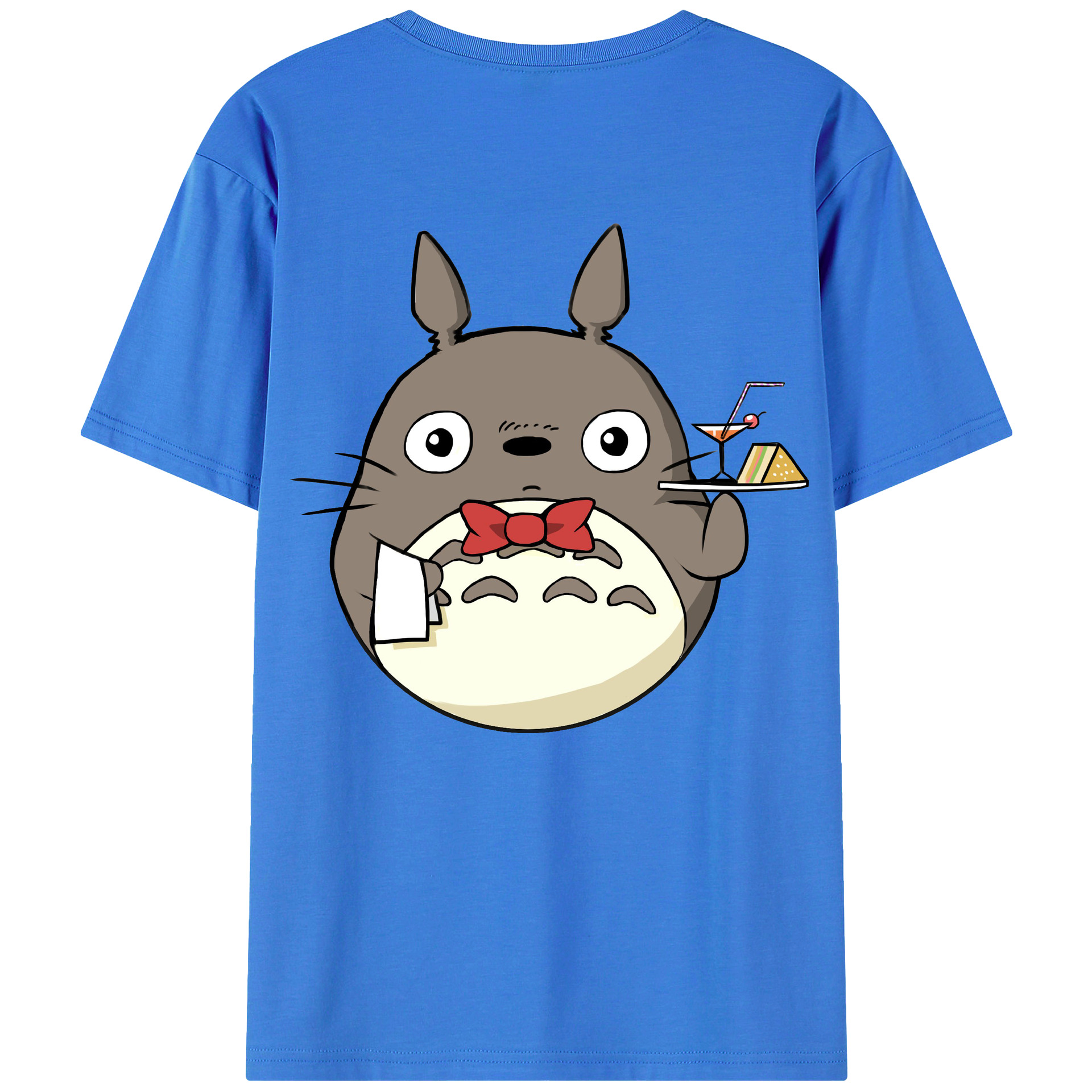 （画像用） となりのトトロ 草壁メイ 草壁サツキ My Neighbor Totoro Satsuki Kusakabe Mei Kusakabe 綿100％ メンズ半袖Tシャツ（バックプリント） 通気性