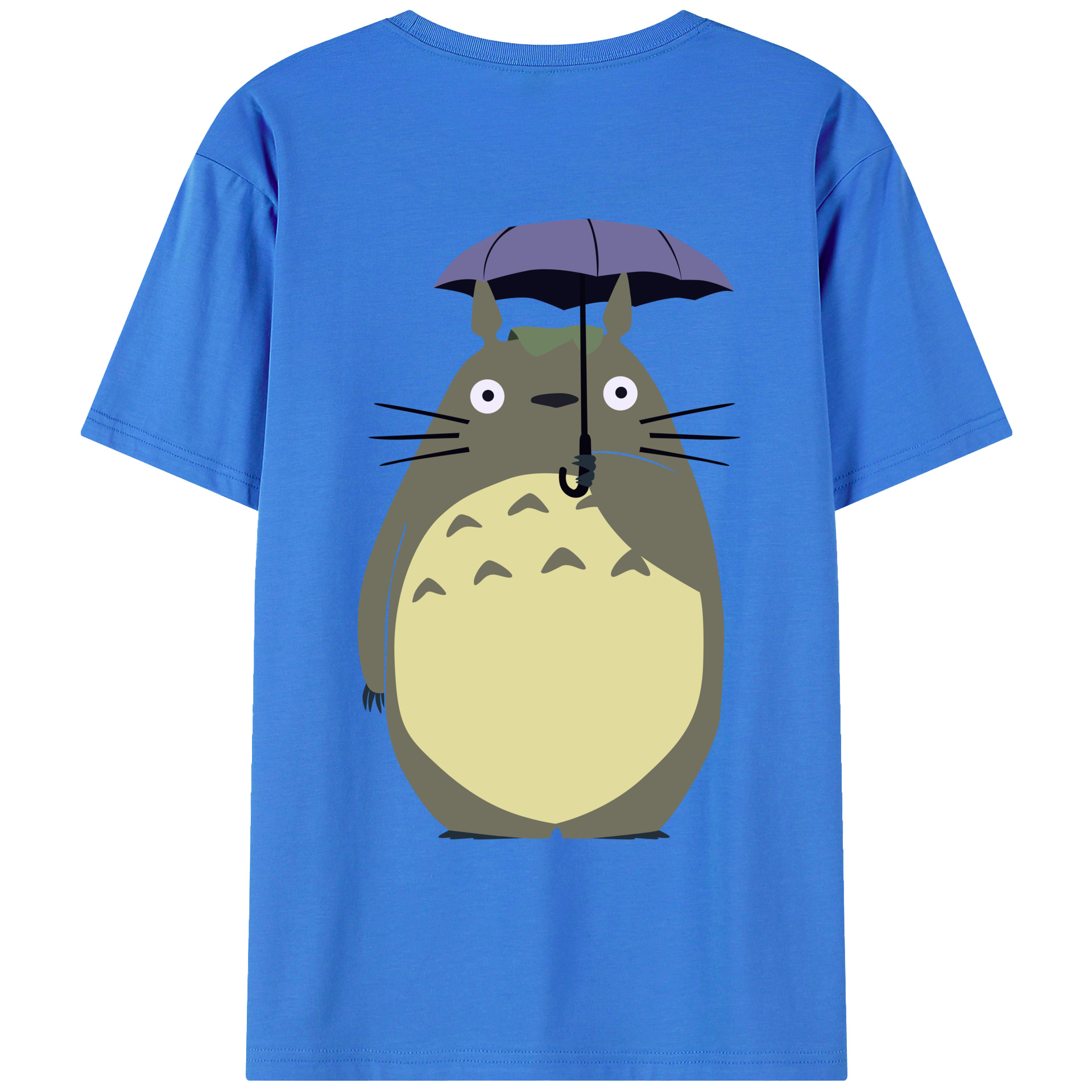 （画像用） となりのトトロ 草壁メイ 草壁サツキ My Neighbor Totoro Satsuki Kusakabe Mei Kusakabe 綿100％ メンズ半袖Tシャツ（バックプリント） 通気性