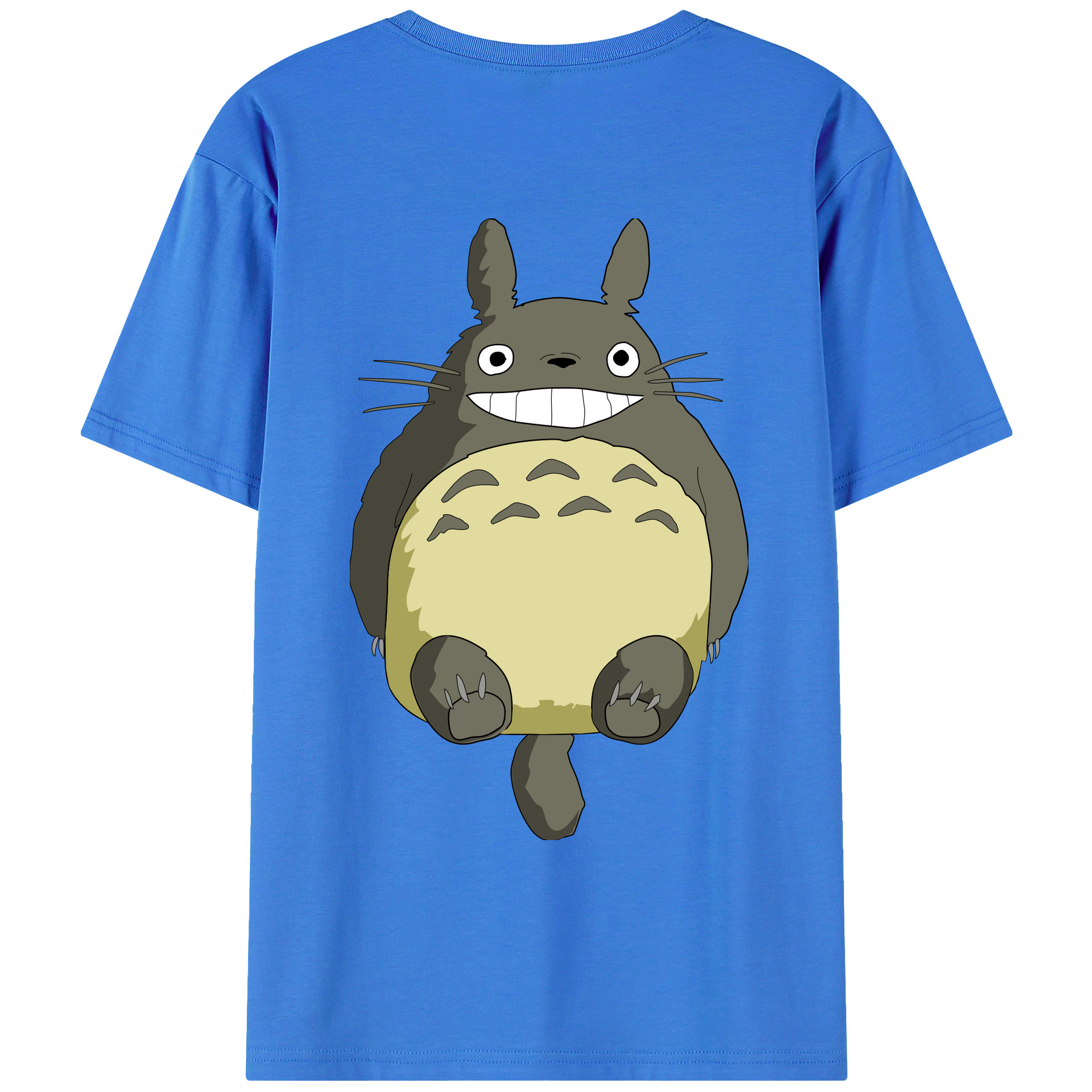 （画像用） となりのトトロ 草壁メイ 草壁サツキ My Neighbor Totoro Satsuki Kusakabe Mei Kusakabe 綿100％ メンズ半袖Tシャツ（バックプリント） 通気性