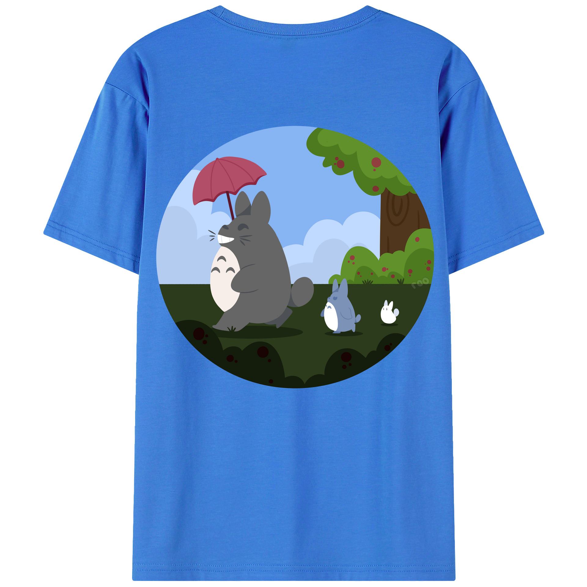 （画像用） となりのトトロ 草壁メイ 草壁サツキ My Neighbor Totoro Satsuki Kusakabe Mei Kusakabe 綿100％ メンズ半袖Tシャツ（バックプリント） 通気性