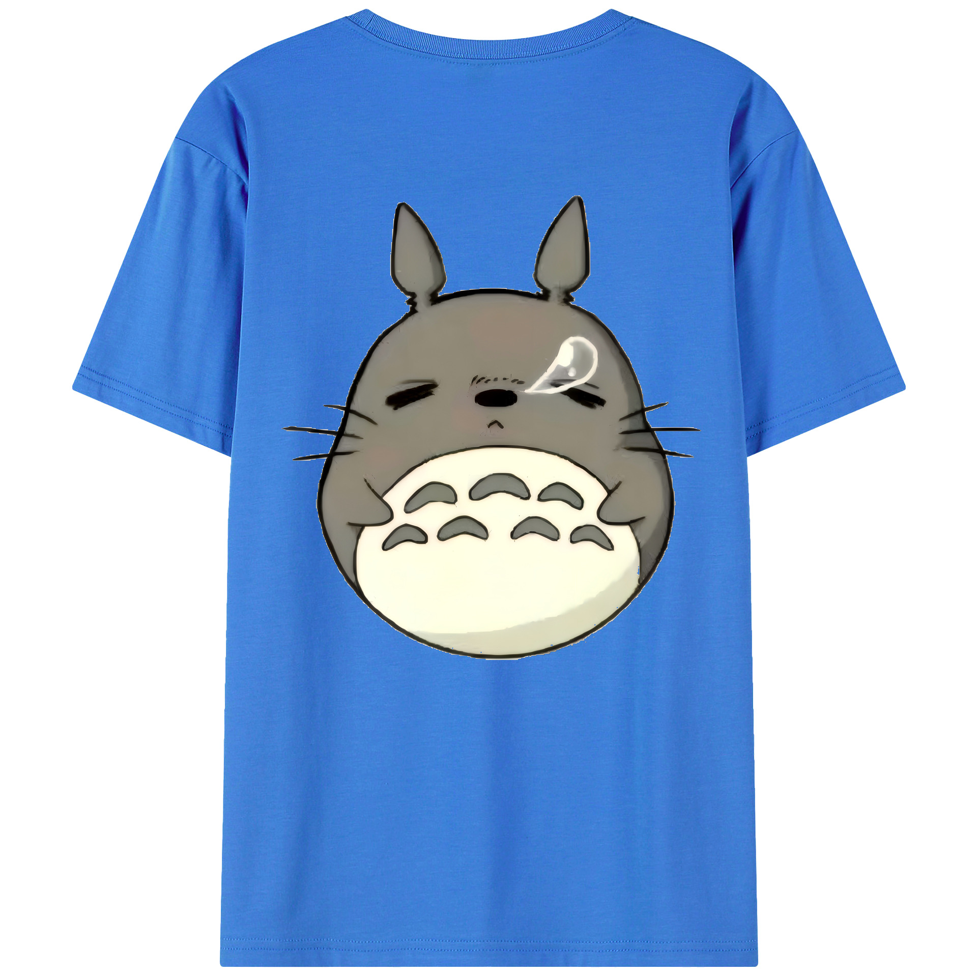 （画像用） となりのトトロ 草壁メイ 草壁サツキ My Neighbor Totoro Satsuki Kusakabe Mei Kusakabe 綿100％ メンズ半袖Tシャツ（バックプリント） 通気性