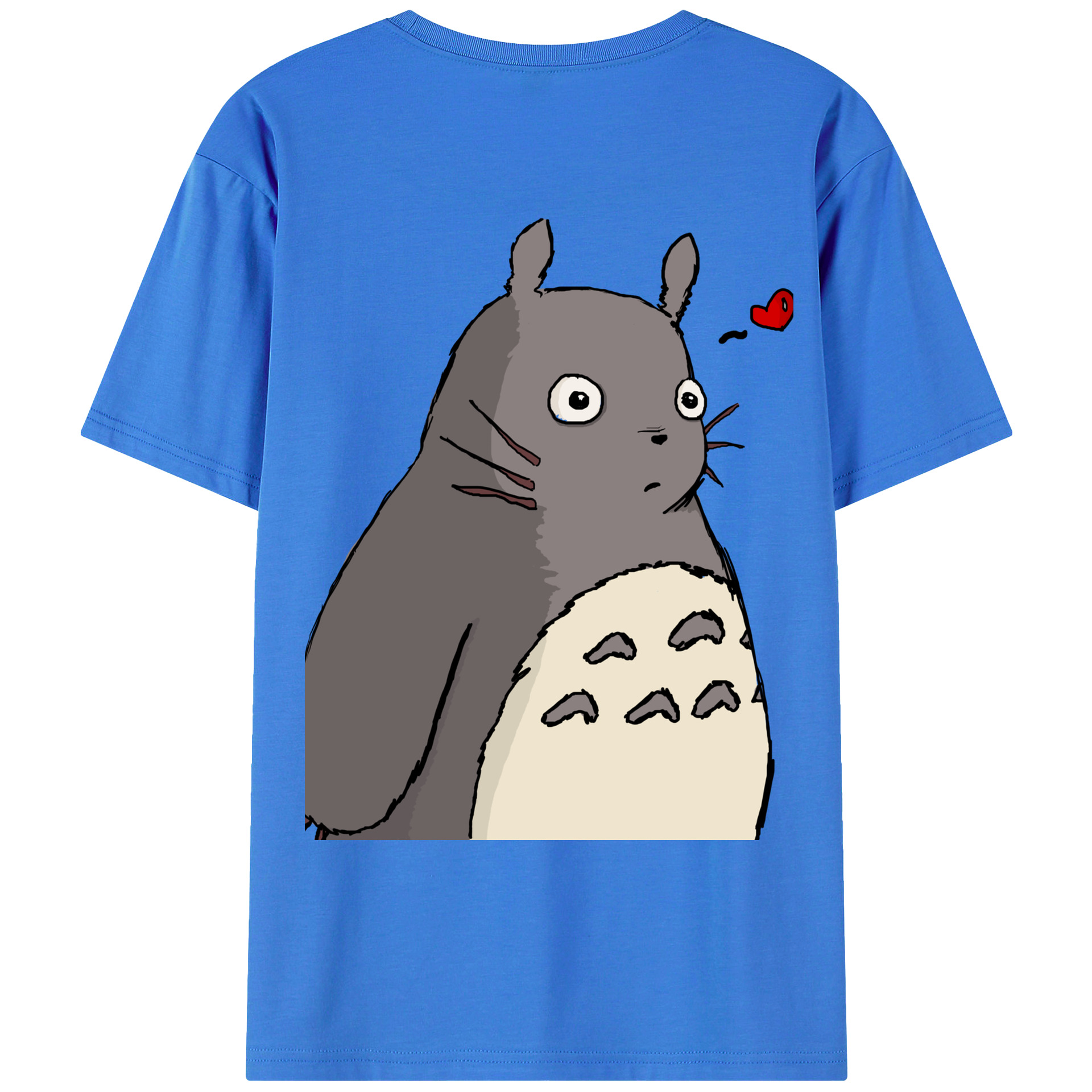 （画像用） となりのトトロ 草壁メイ 草壁サツキ My Neighbor Totoro Satsuki Kusakabe Mei Kusakabe 綿100％ メンズ半袖Tシャツ（バックプリント） 通気性