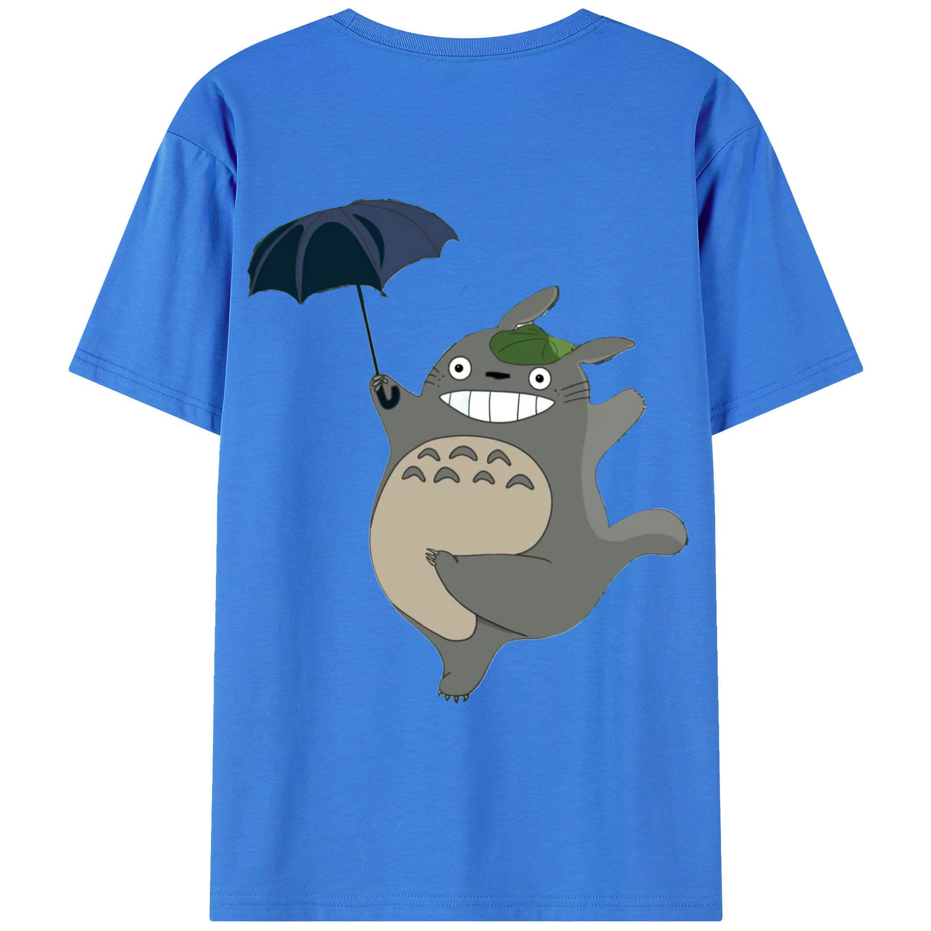 （画像用） となりのトトロ 草壁メイ 草壁サツキ My Neighbor Totoro Satsuki Kusakabe Mei Kusakabe 綿100％ メンズ半袖Tシャツ（バックプリント） 通気性