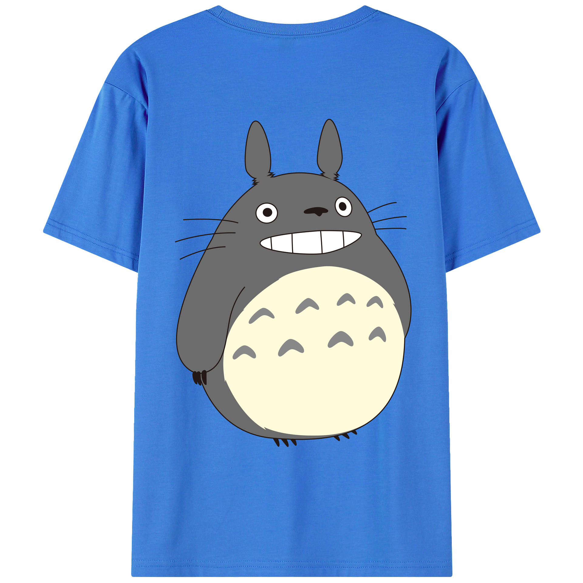 （画像用） となりのトトロ 草壁メイ 草壁サツキ My Neighbor Totoro Satsuki Kusakabe Mei Kusakabe 綿100％ メンズ半袖Tシャツ（バックプリント） 通気性
