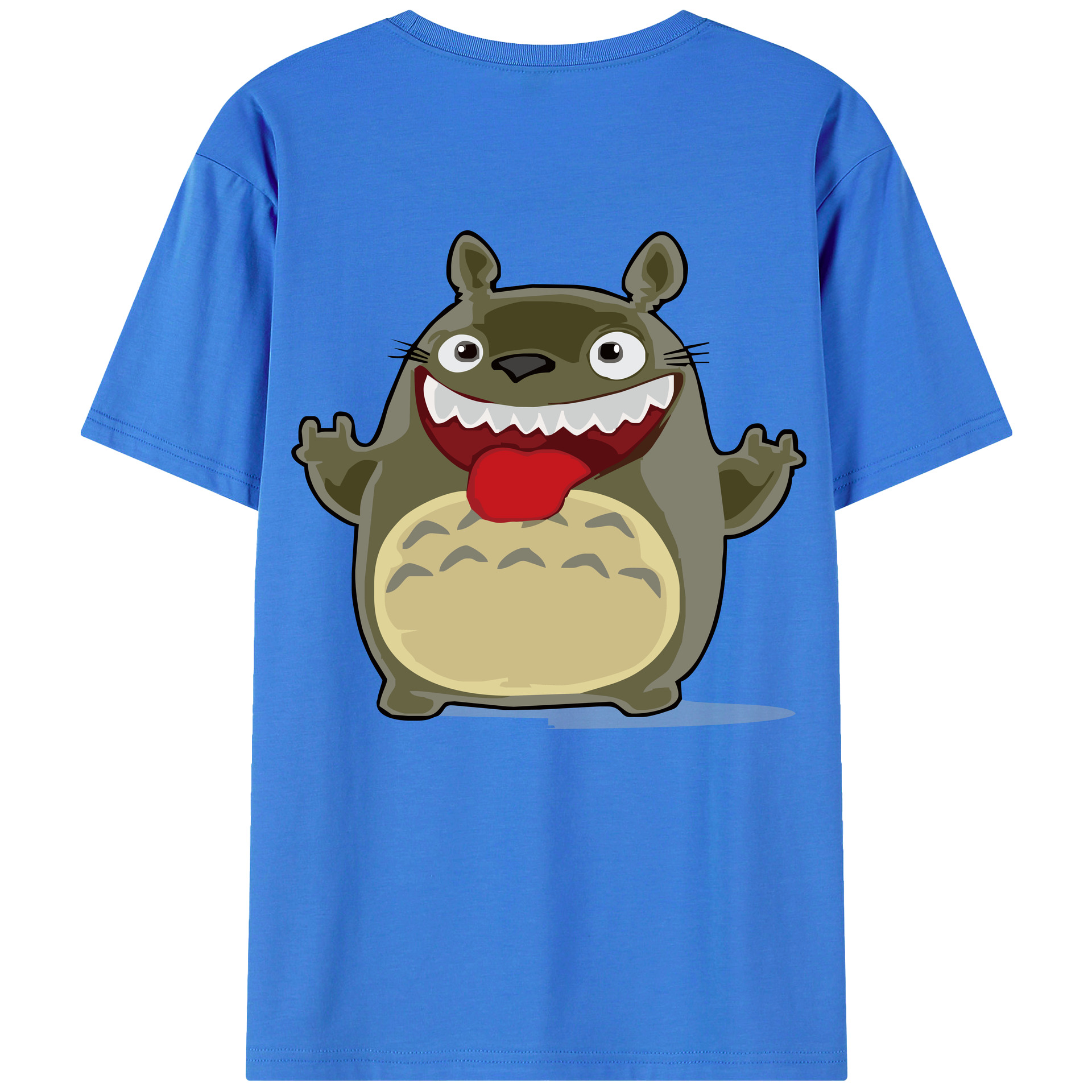 （画像用） となりのトトロ 草壁メイ 草壁サツキ My Neighbor Totoro Satsuki Kusakabe Mei Kusakabe 綿100％ メンズ半袖Tシャツ（バックプリント） 通気性