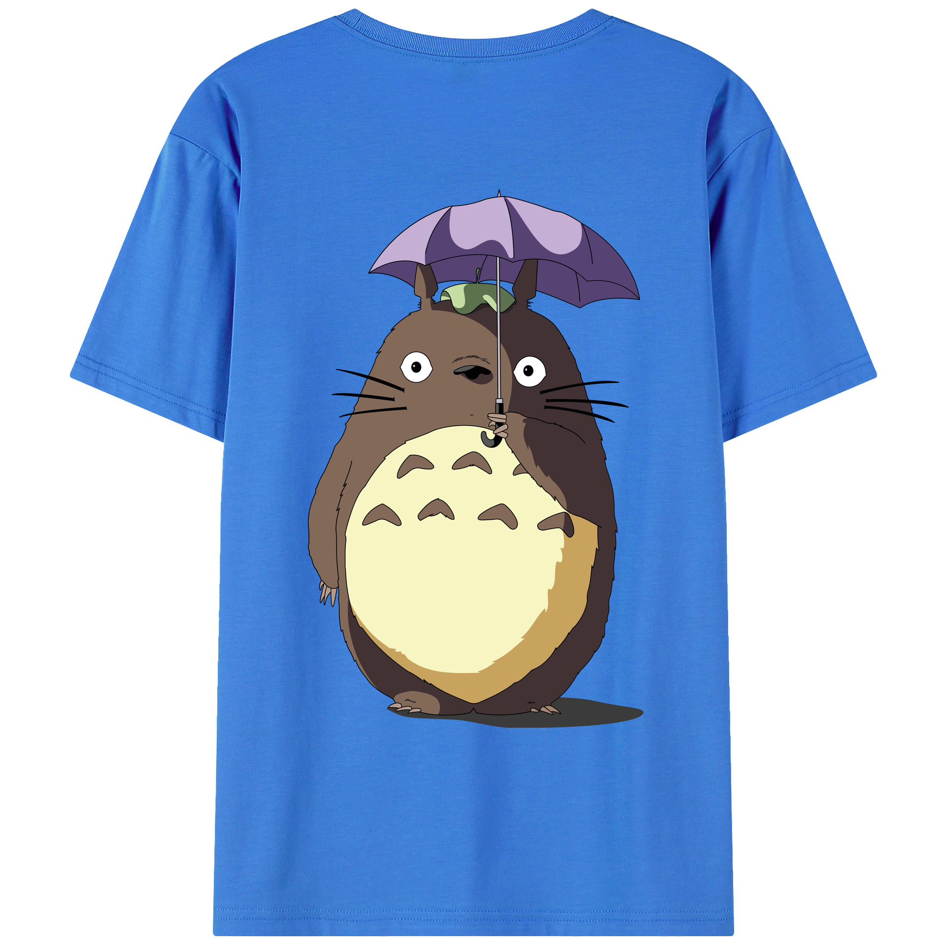 （画像用） となりのトトロ 草壁メイ 草壁サツキ My Neighbor Totoro Satsuki Kusakabe Mei Kusakabe 綿100％ メンズ半袖Tシャツ（バックプリント） 通気性