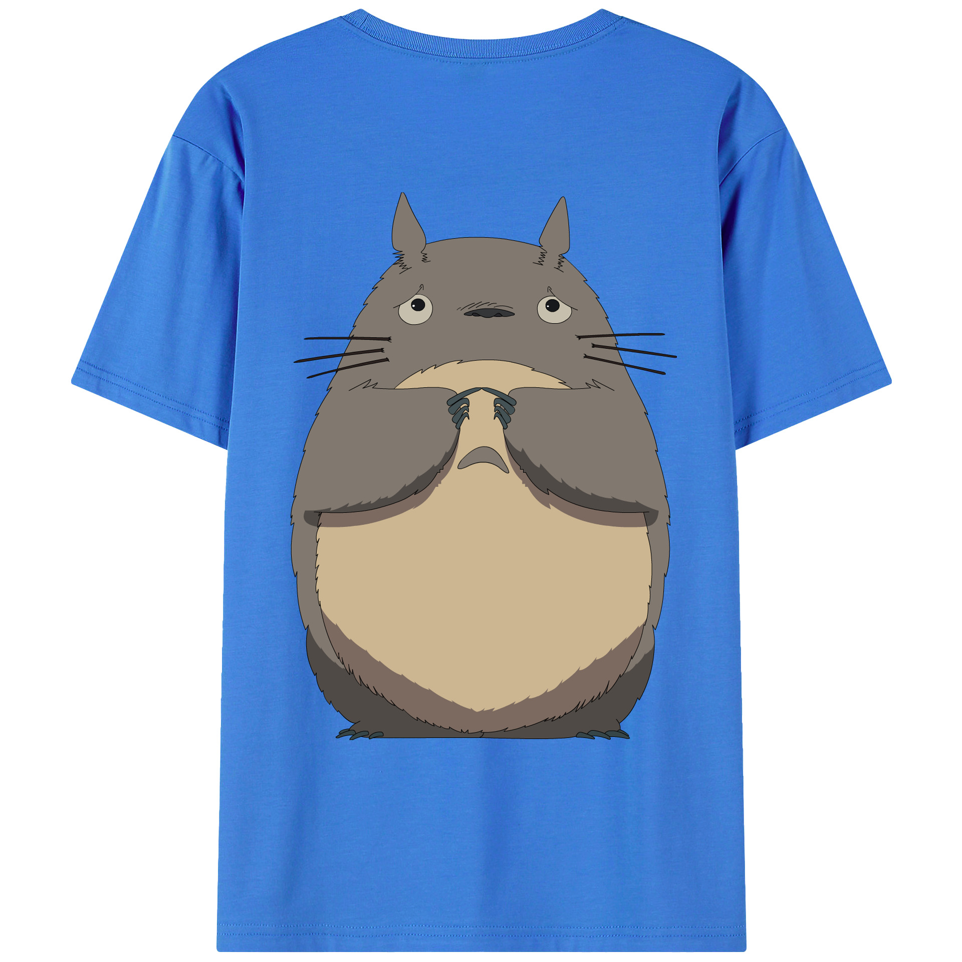 （画像用） となりのトトロ 草壁メイ 草壁サツキ My Neighbor Totoro Satsuki Kusakabe Mei Kusakabe 綿100％ メンズ半袖Tシャツ（バックプリント） 通気性