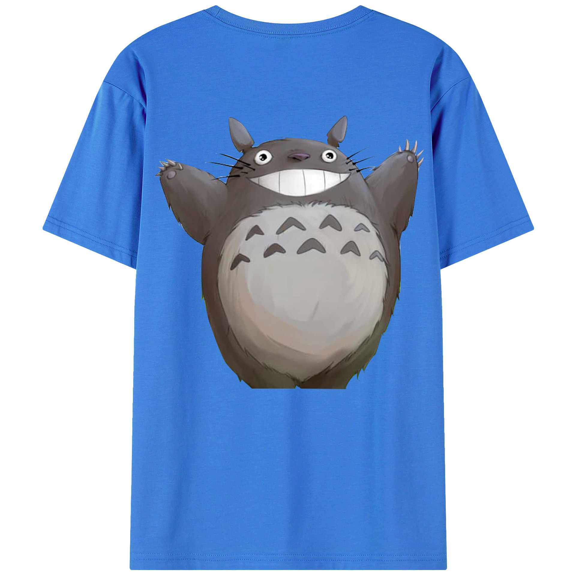 （画像用） となりのトトロ 草壁メイ 草壁サツキ My Neighbor Totoro Satsuki Kusakabe Mei Kusakabe 綿100％ メンズ半袖Tシャツ（バックプリント） 通気性