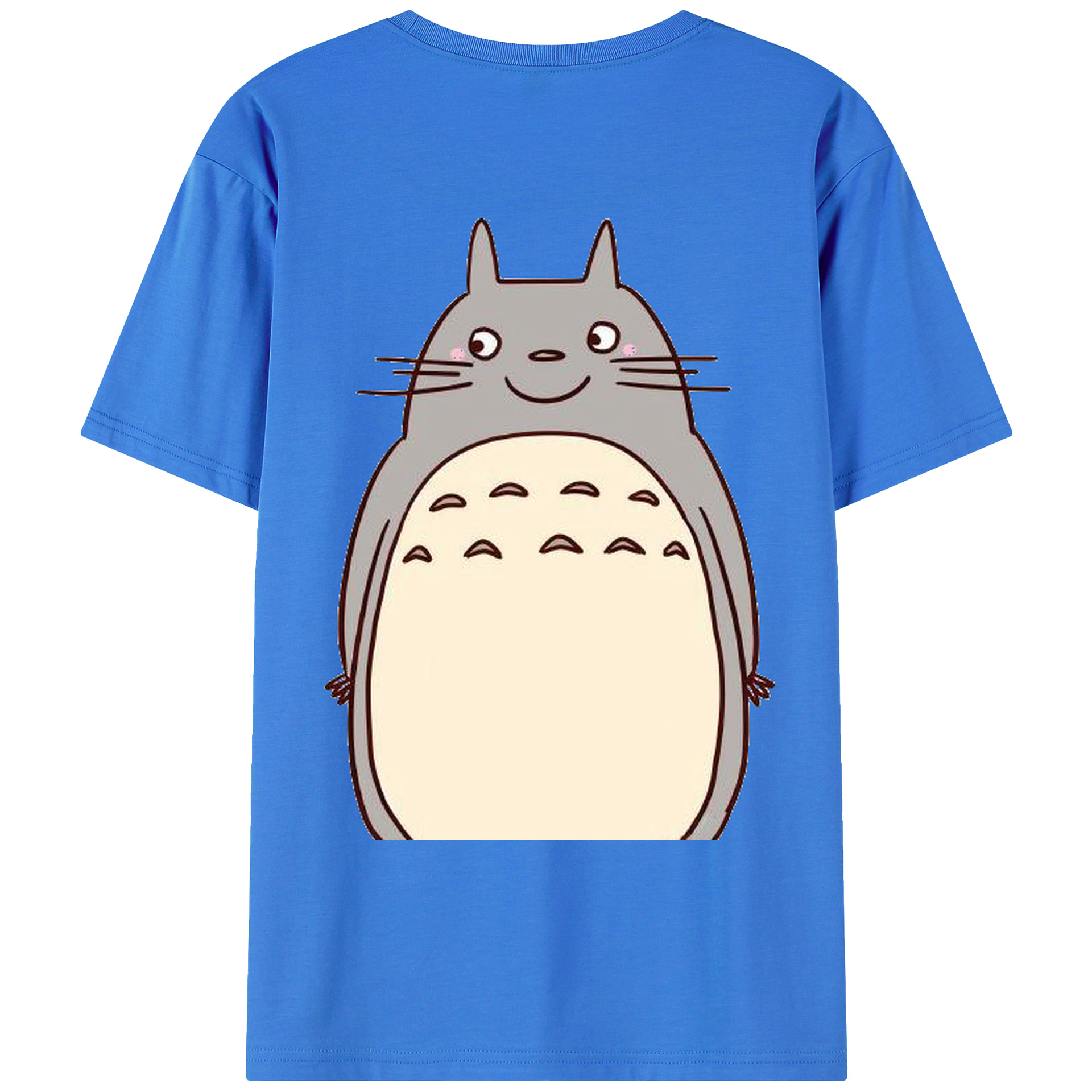 （画像用） となりのトトロ 草壁メイ 草壁サツキ My Neighbor Totoro Satsuki Kusakabe Mei Kusakabe 綿100％ メンズ半袖Tシャツ（バックプリント） 通気性