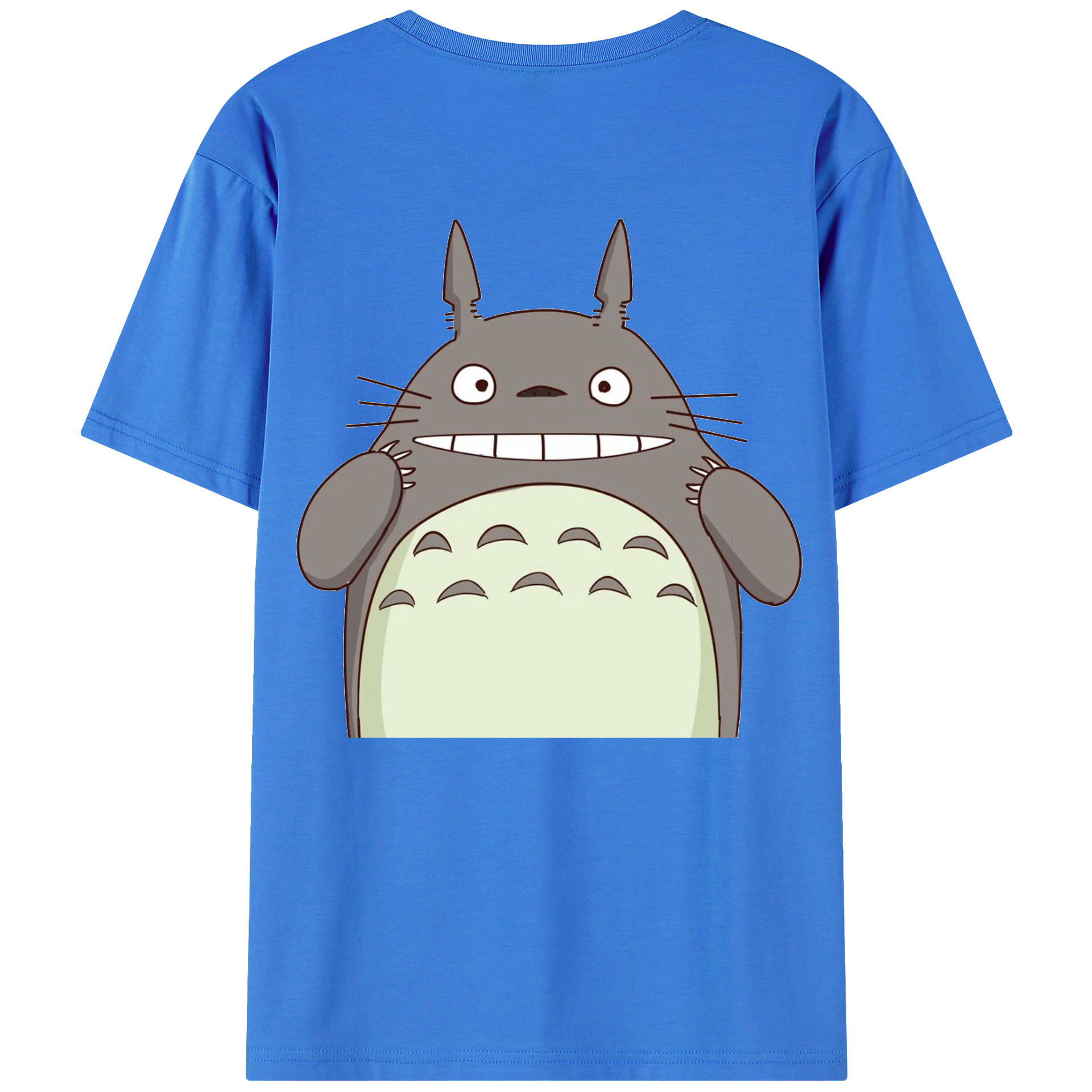 （画像用） となりのトトロ 草壁メイ 草壁サツキ My Neighbor Totoro Satsuki Kusakabe Mei Kusakabe 綿100％ メンズ半袖Tシャツ（バックプリント） 通気性