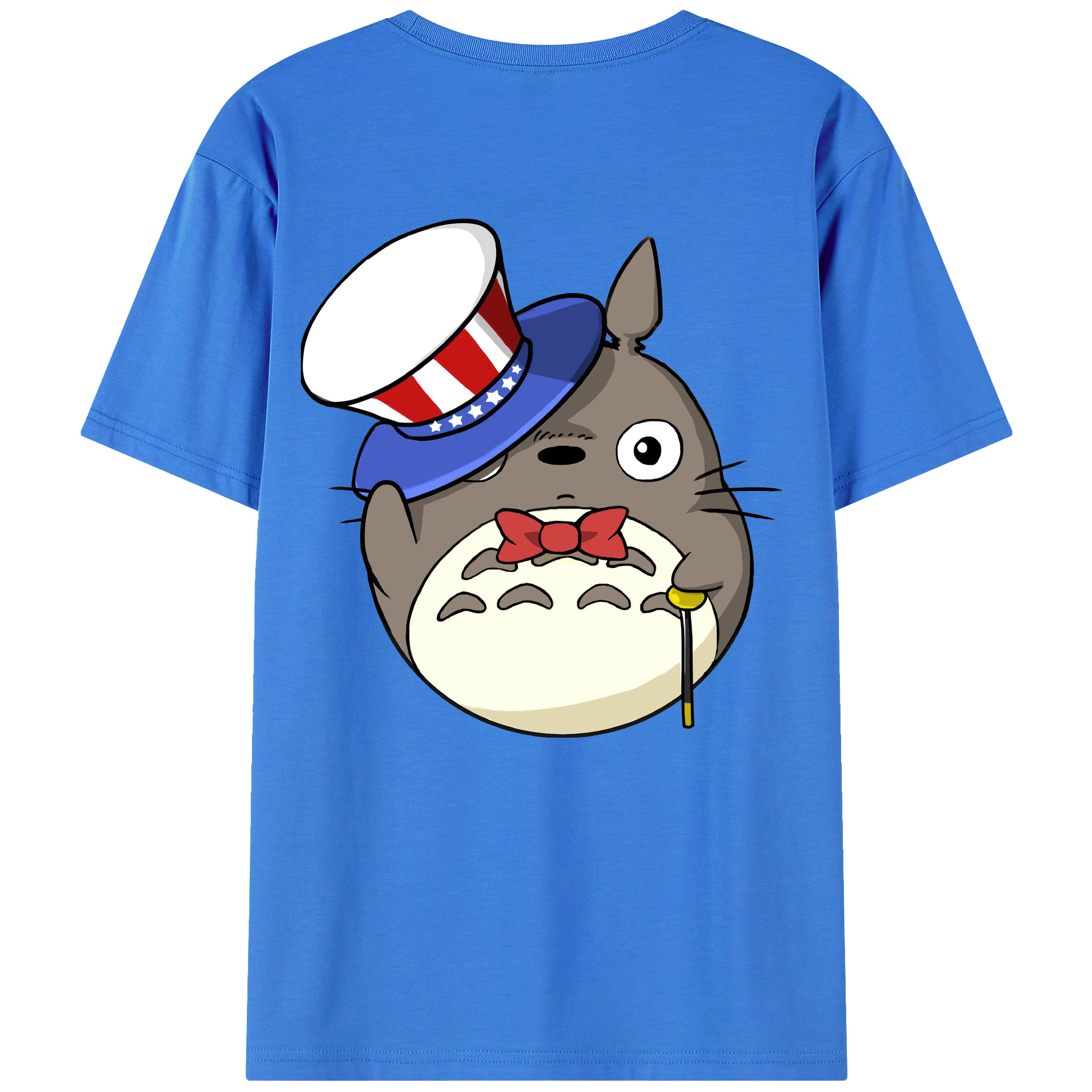 （画像用） となりのトトロ 草壁メイ 草壁サツキ My Neighbor Totoro Satsuki Kusakabe Mei Kusakabe 綿100％ メンズ半袖Tシャツ（バックプリント） 通気性