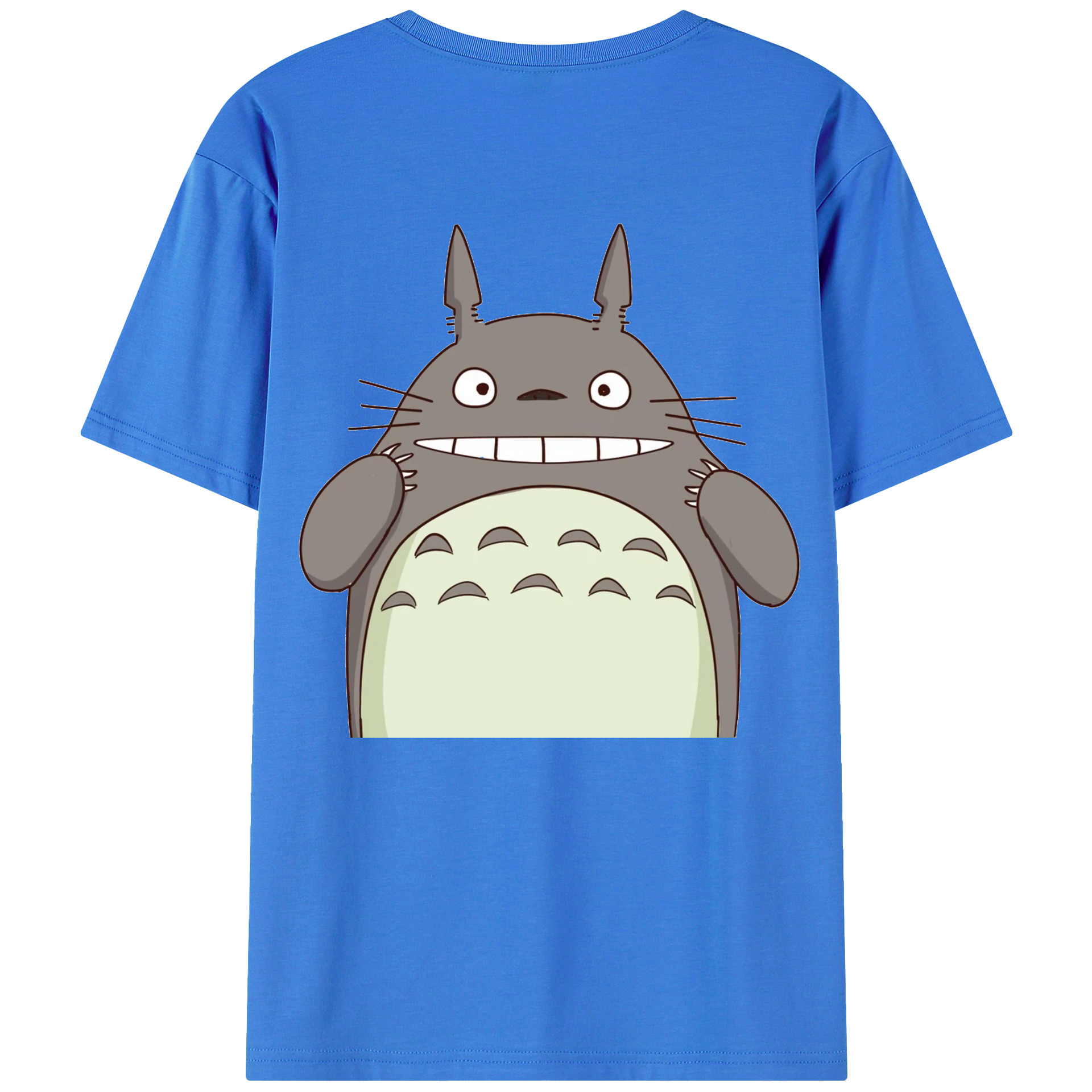 （画像用） となりのトトロ 草壁メイ 草壁サツキ My Neighbor Totoro Satsuki Kusakabe Mei Kusakabe 綿100％ メンズ半袖Tシャツ（バックプリント） 通気性
