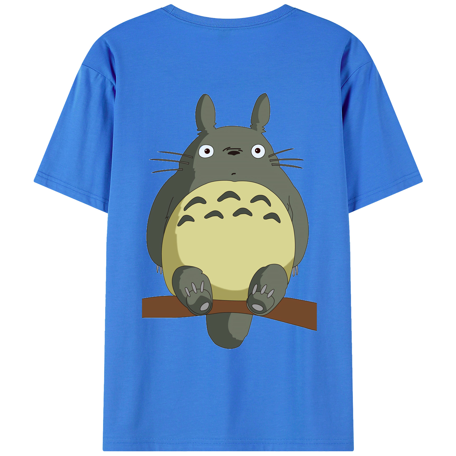 （画像用） となりのトトロ 草壁メイ 草壁サツキ My Neighbor Totoro Satsuki Kusakabe Mei Kusakabe 綿100％ メンズ半袖Tシャツ（バックプリント） 通気性