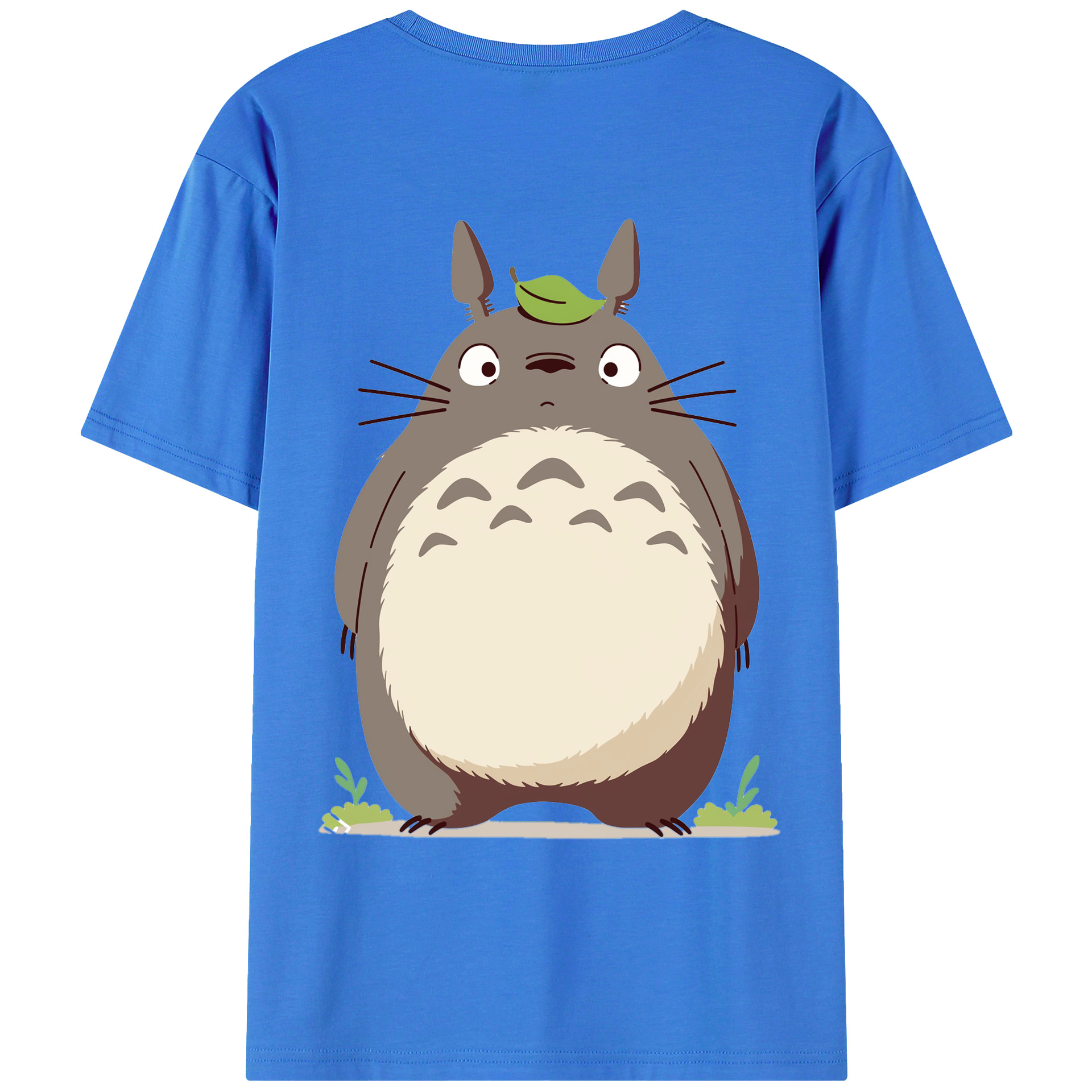（画像用） となりのトトロ 草壁メイ 草壁サツキ My Neighbor Totoro Satsuki Kusakabe Mei Kusakabe 綿100％ メンズ半袖Tシャツ（バックプリント） 通気性