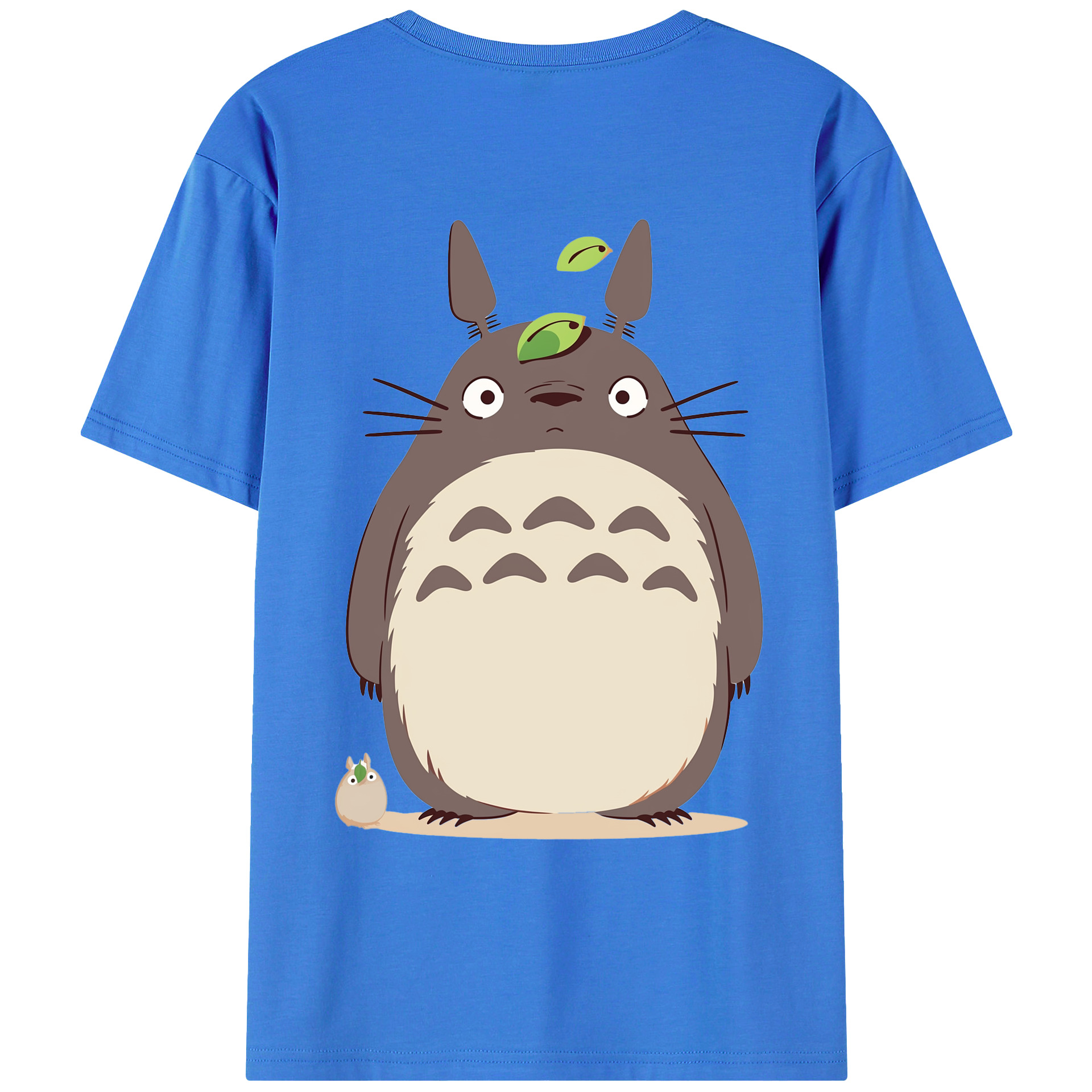 （画像用） となりのトトロ 草壁メイ 草壁サツキ My Neighbor Totoro Satsuki Kusakabe Mei Kusakabe 綿100％ メンズ半袖Tシャツ（バックプリント） 通気性