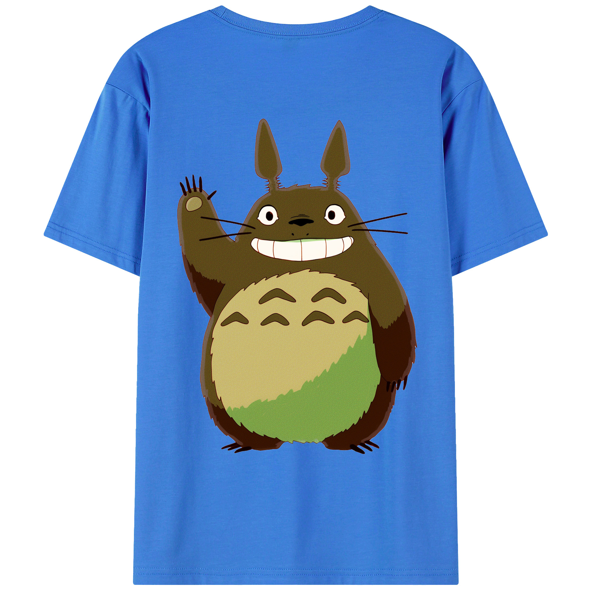 （画像用） となりのトトロ 草壁メイ 草壁サツキ My Neighbor Totoro Satsuki Kusakabe Mei Kusakabe 綿100％ メンズ半袖Tシャツ（バックプリント） 通気性