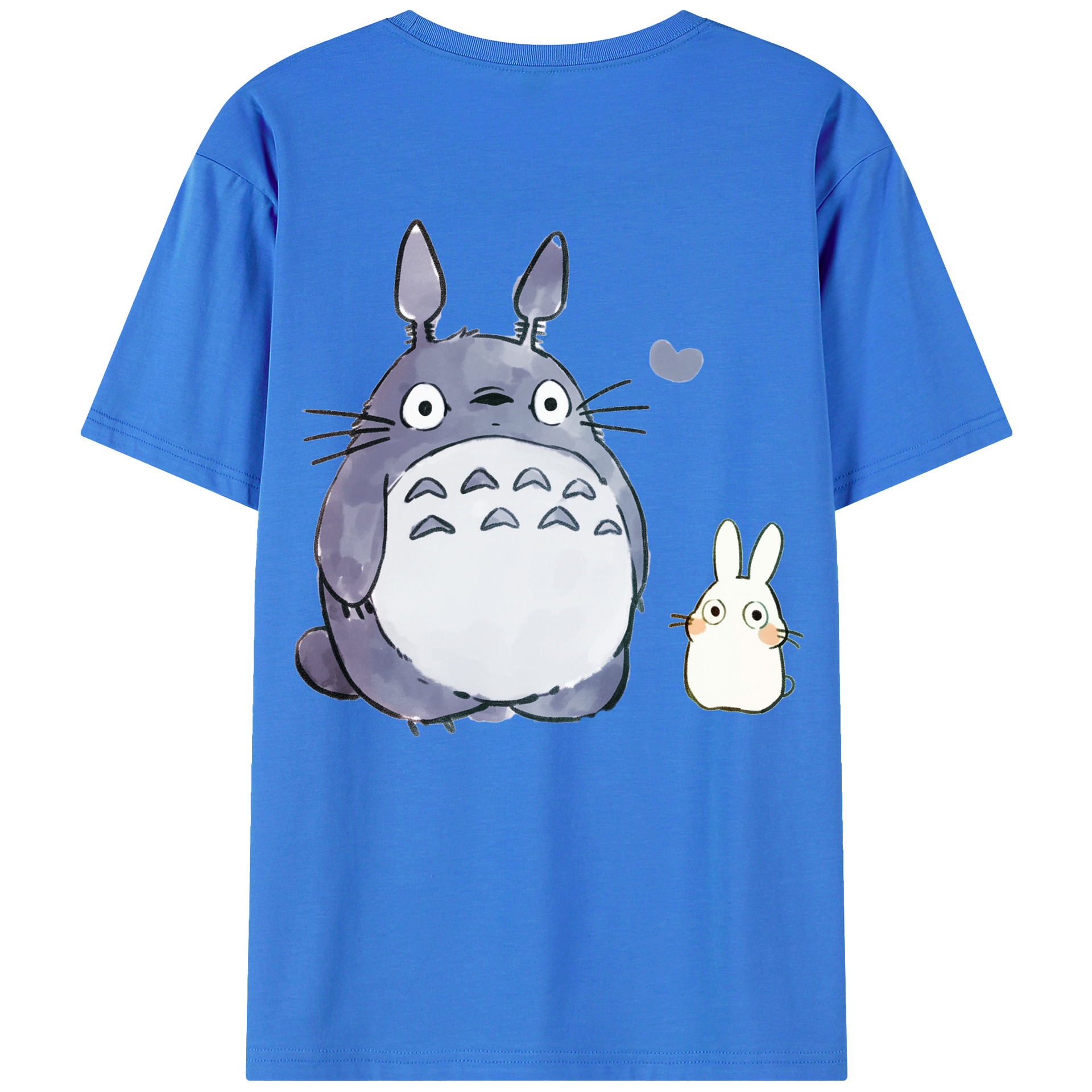 （画像用） となりのトトロ 草壁メイ 草壁サツキ My Neighbor Totoro Satsuki Kusakabe Mei Kusakabe 綿100％ メンズ半袖Tシャツ（バックプリント） 通気性