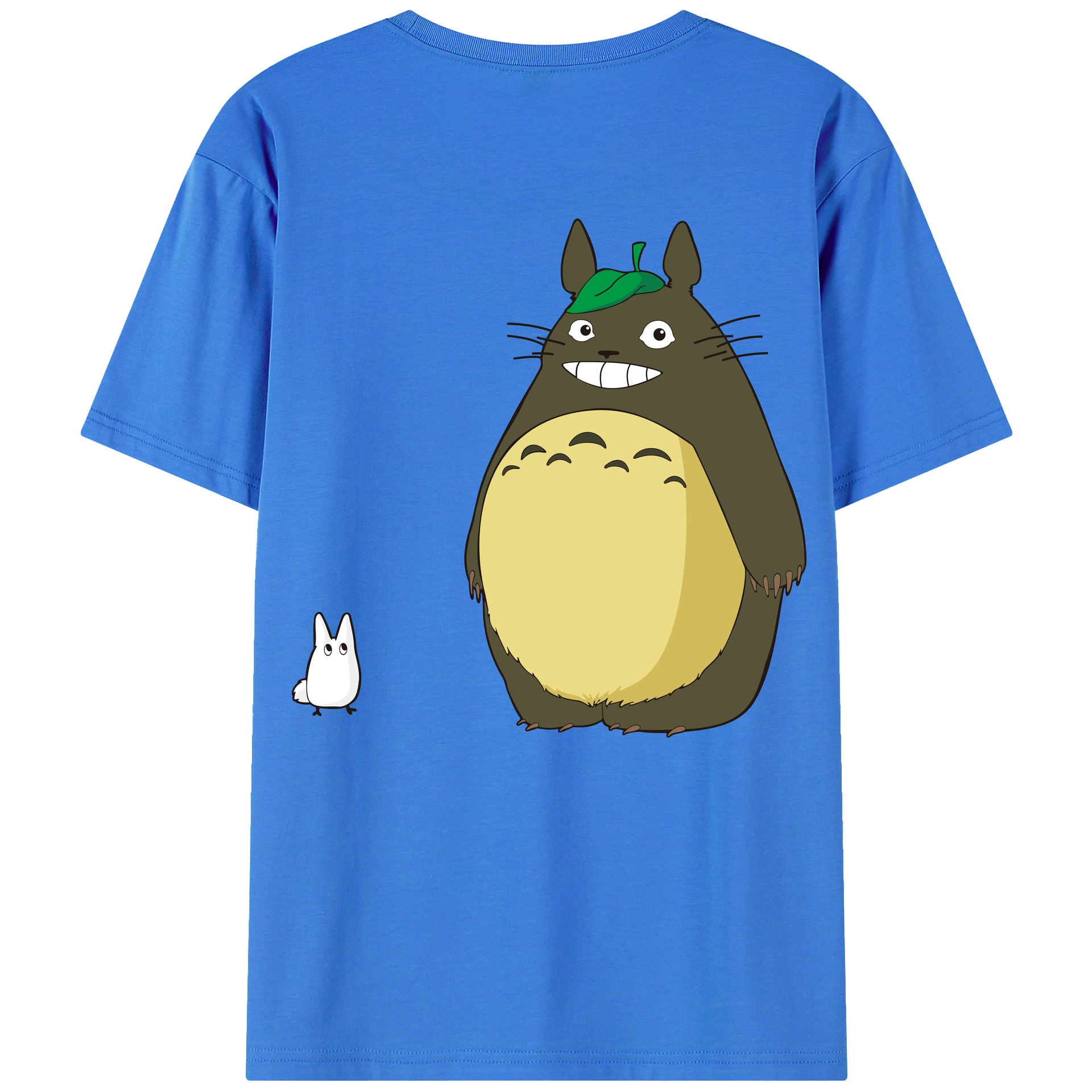 （画像用） となりのトトロ 草壁メイ 草壁サツキ My Neighbor Totoro Satsuki Kusakabe Mei Kusakabe 綿100％ メンズ半袖Tシャツ（バックプリント） 通気性