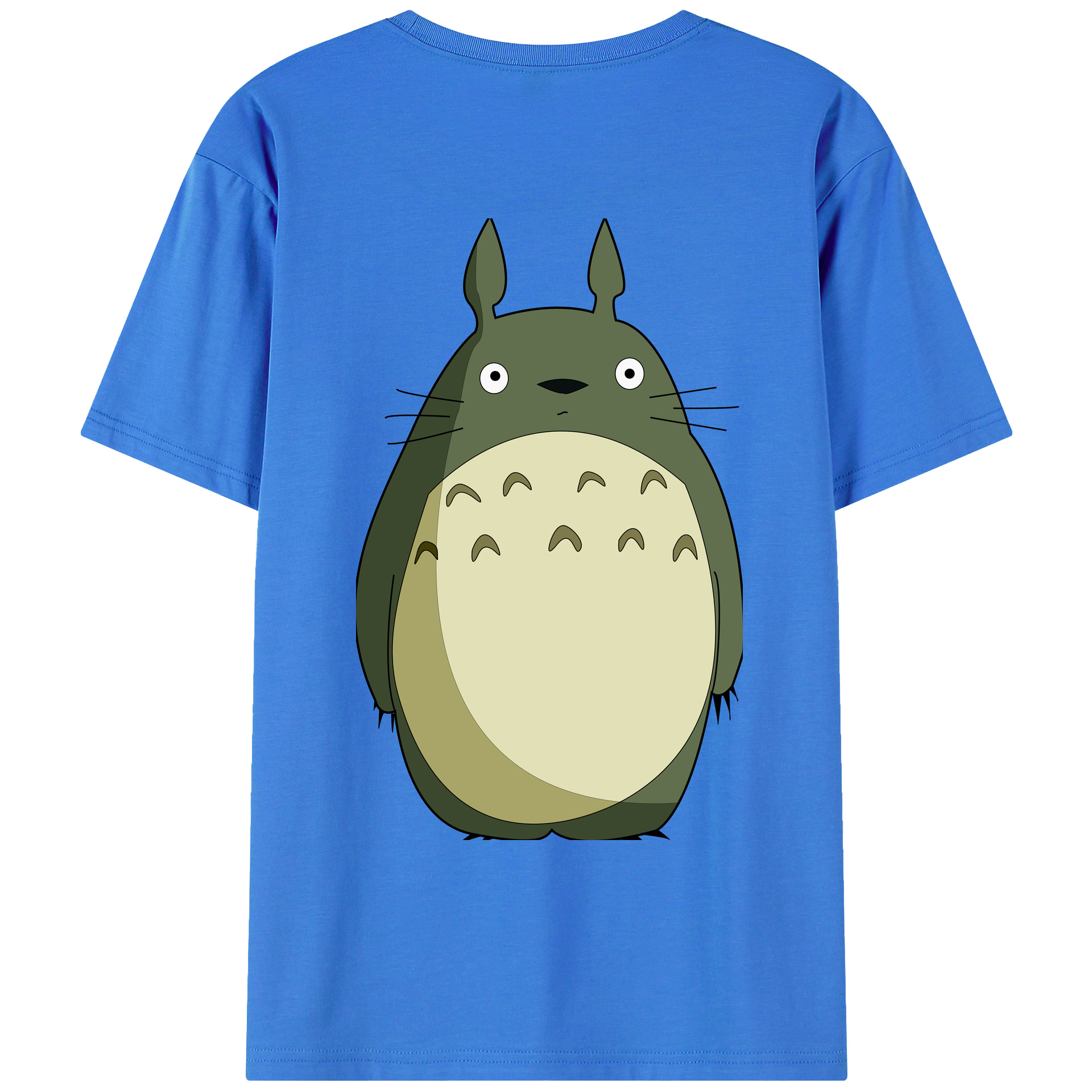 （画像用） となりのトトロ 草壁メイ 草壁サツキ My Neighbor Totoro Satsuki Kusakabe Mei Kusakabe 綿100％ メンズ半袖Tシャツ（バックプリント） 通気性