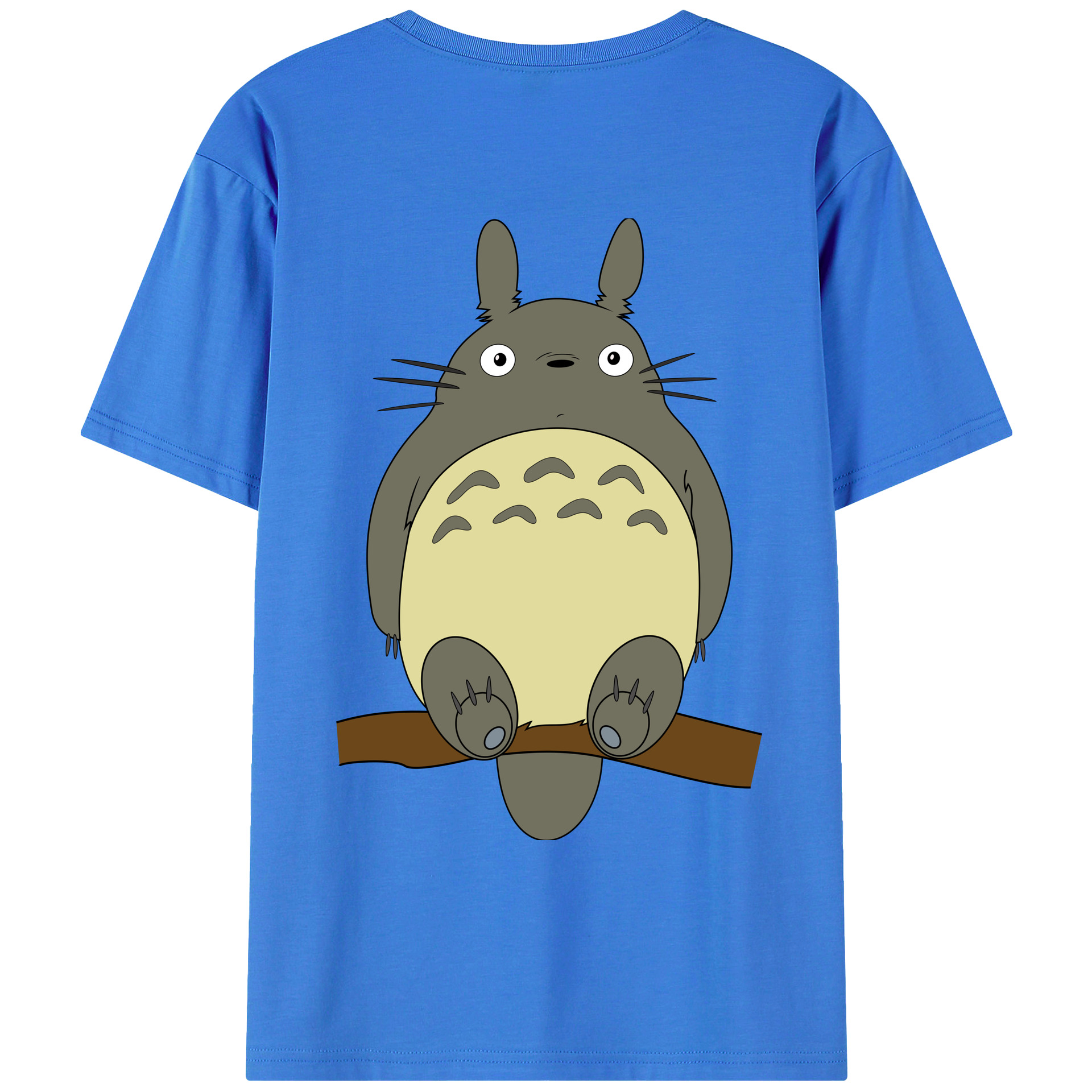 （画像用） となりのトトロ 草壁メイ 草壁サツキ My Neighbor Totoro Satsuki Kusakabe Mei Kusakabe 綿100％ メンズ半袖Tシャツ（バックプリント） 通気性