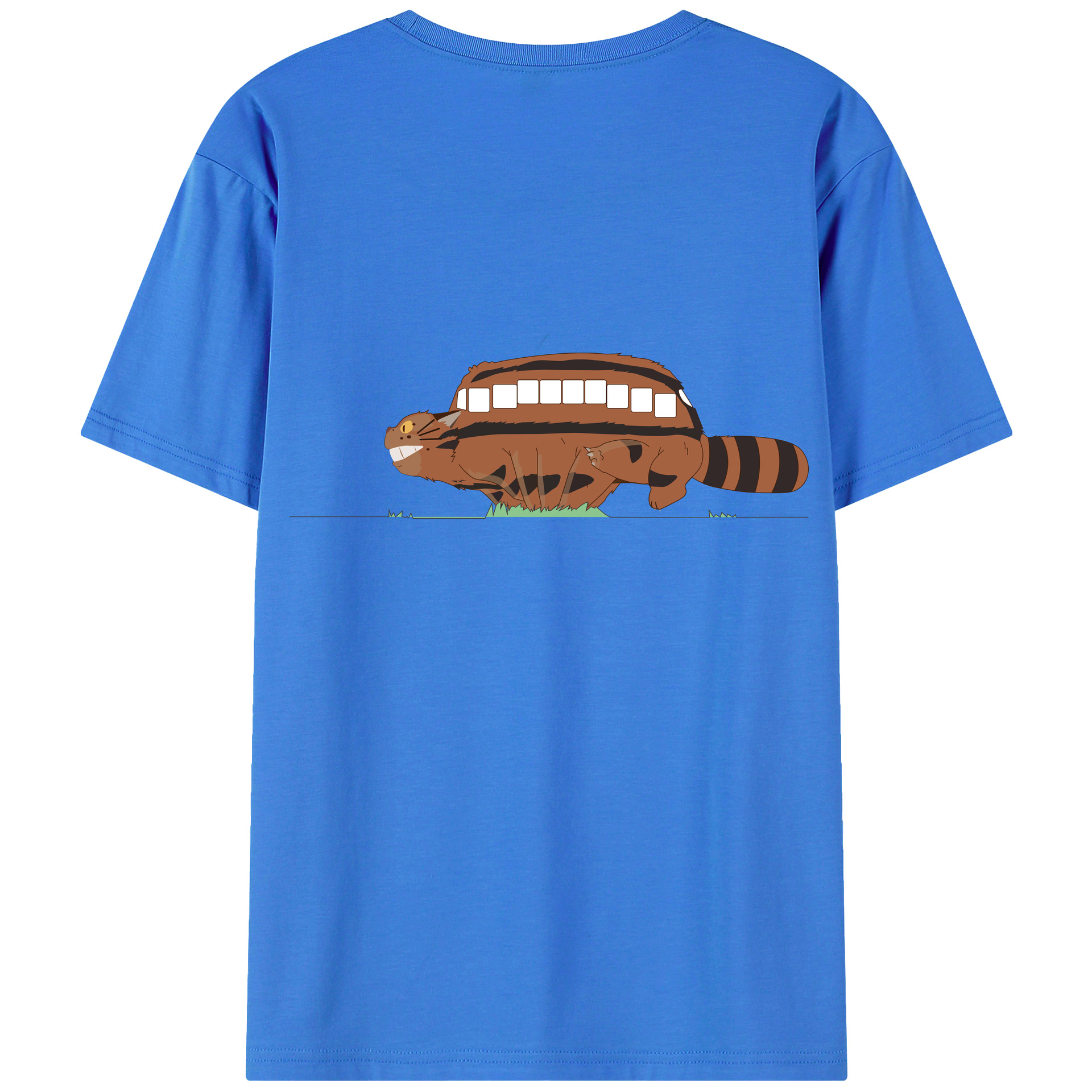 （画像用） となりのトトロ 草壁メイ 草壁サツキ My Neighbor Totoro Satsuki Kusakabe Mei Kusakabe 綿100％ メンズ半袖Tシャツ（バックプリント） 通気性