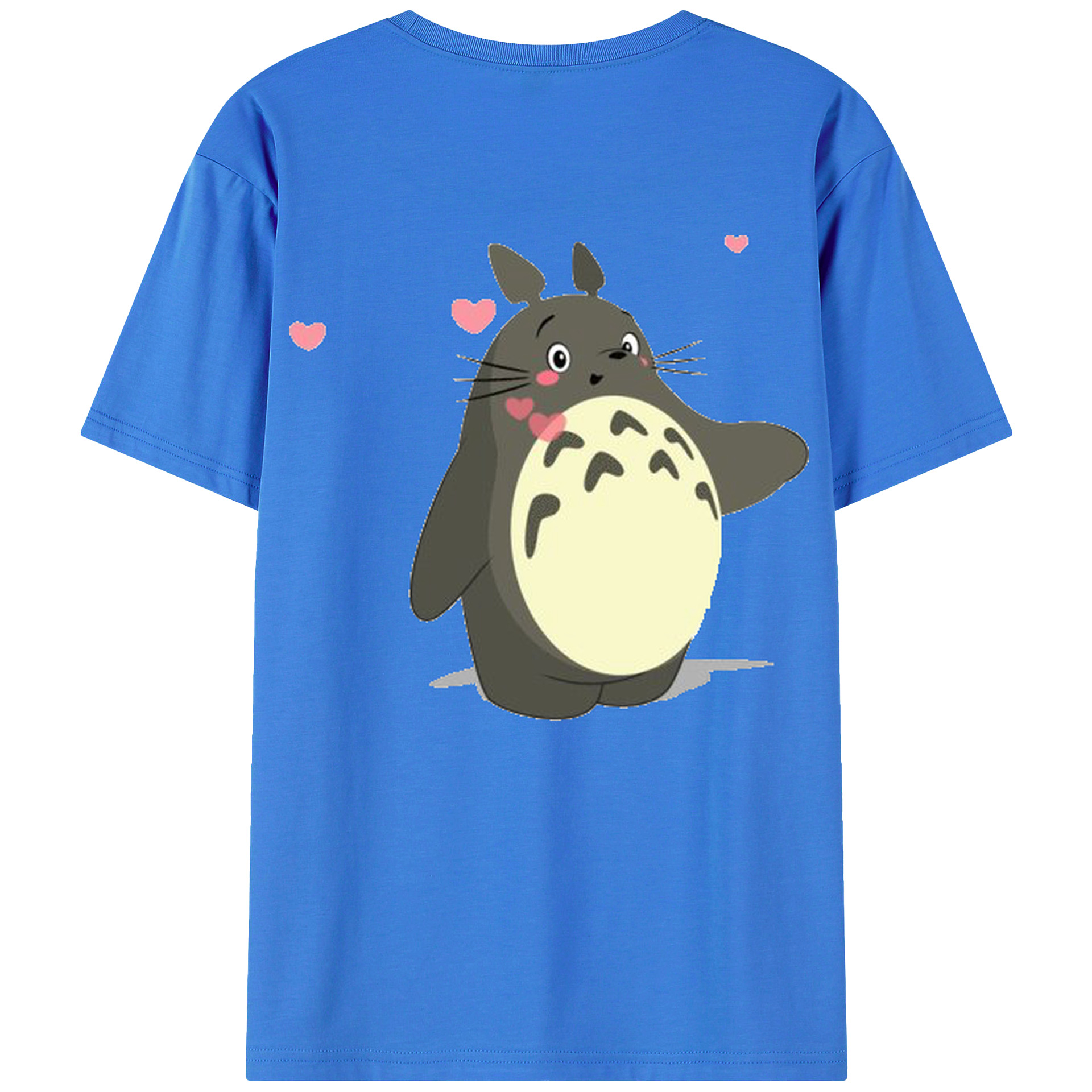 （画像用） となりのトトロ 草壁メイ 草壁サツキ My Neighbor Totoro Satsuki Kusakabe Mei Kusakabe 綿100％ メンズ半袖Tシャツ（バックプリント） 通気性