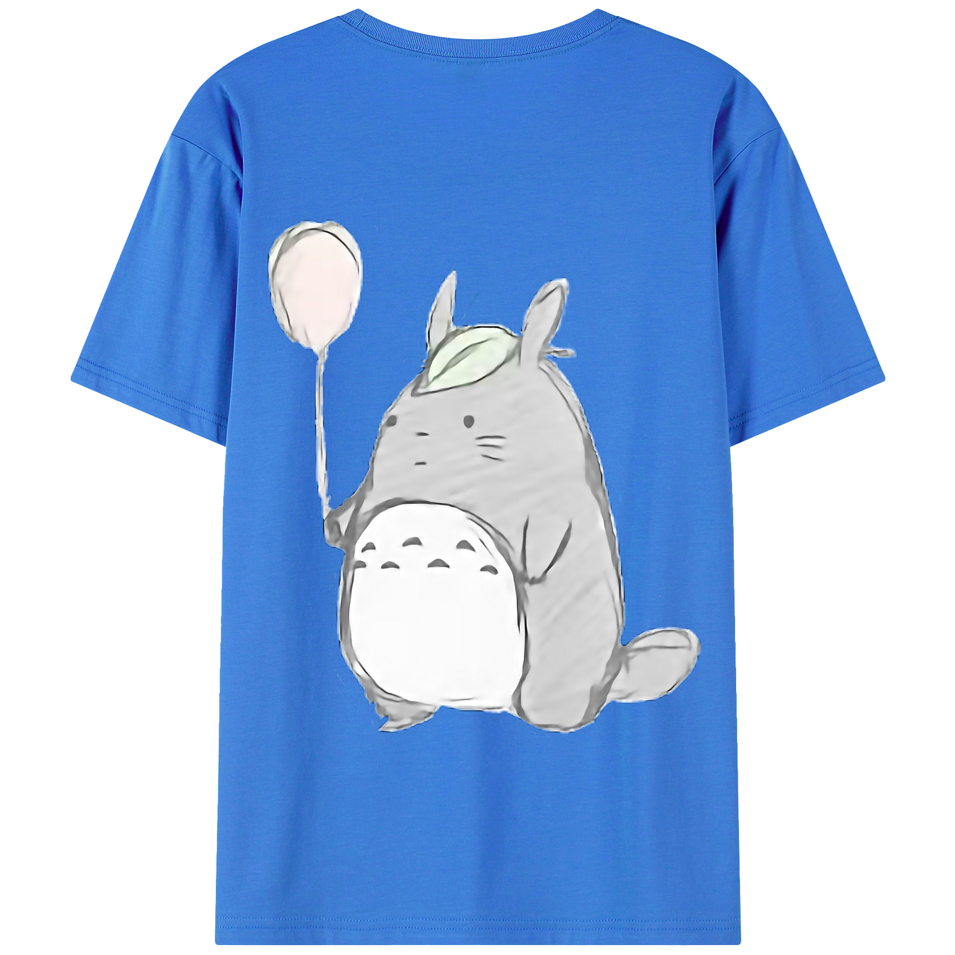 （画像用） となりのトトロ 草壁メイ 草壁サツキ My Neighbor Totoro Satsuki Kusakabe Mei Kusakabe 綿100％ メンズ半袖Tシャツ（バックプリント） 通気性