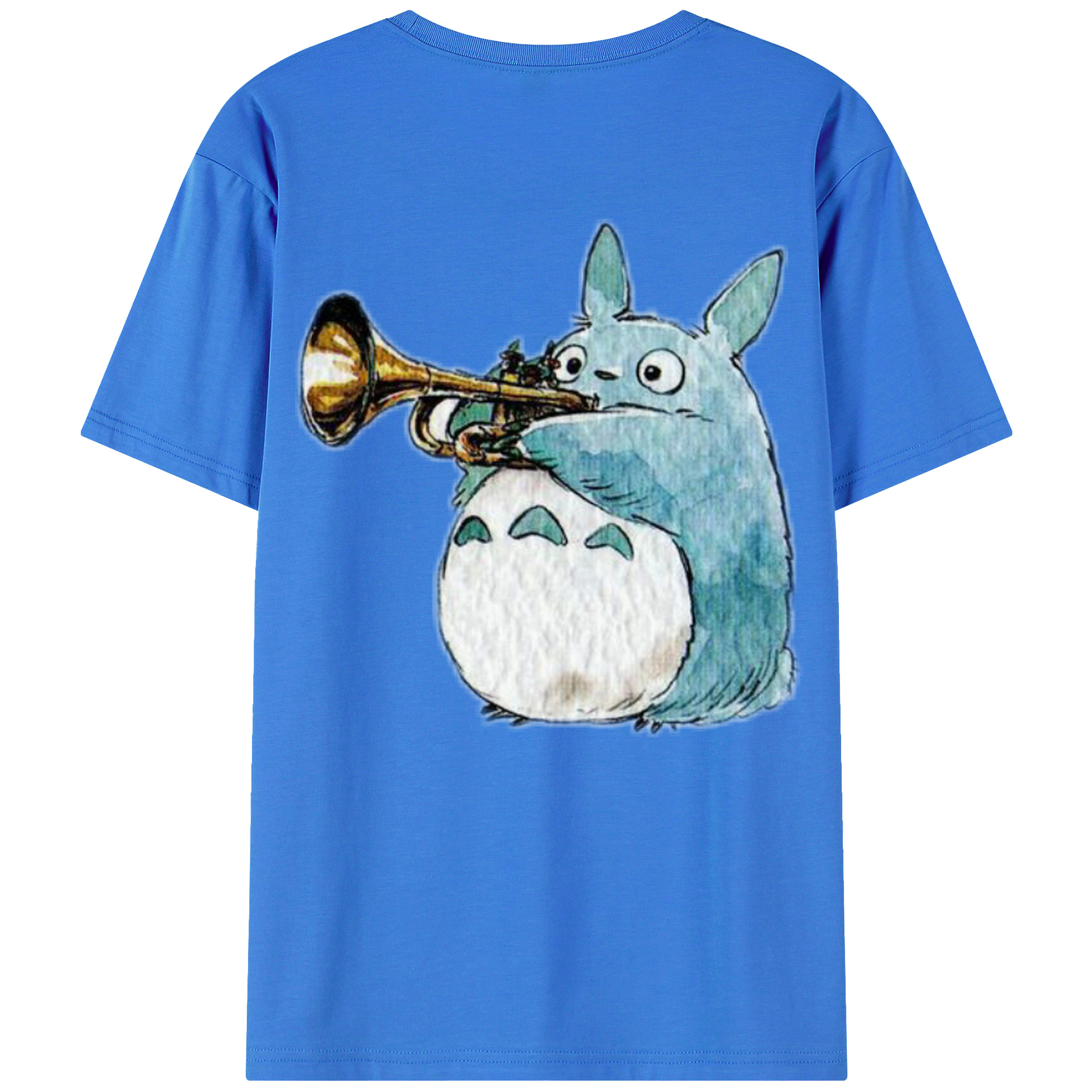 （画像用） となりのトトロ 草壁メイ 草壁サツキ My Neighbor Totoro Satsuki Kusakabe Mei Kusakabe 綿100％ メンズ半袖Tシャツ（バックプリント） 通気性