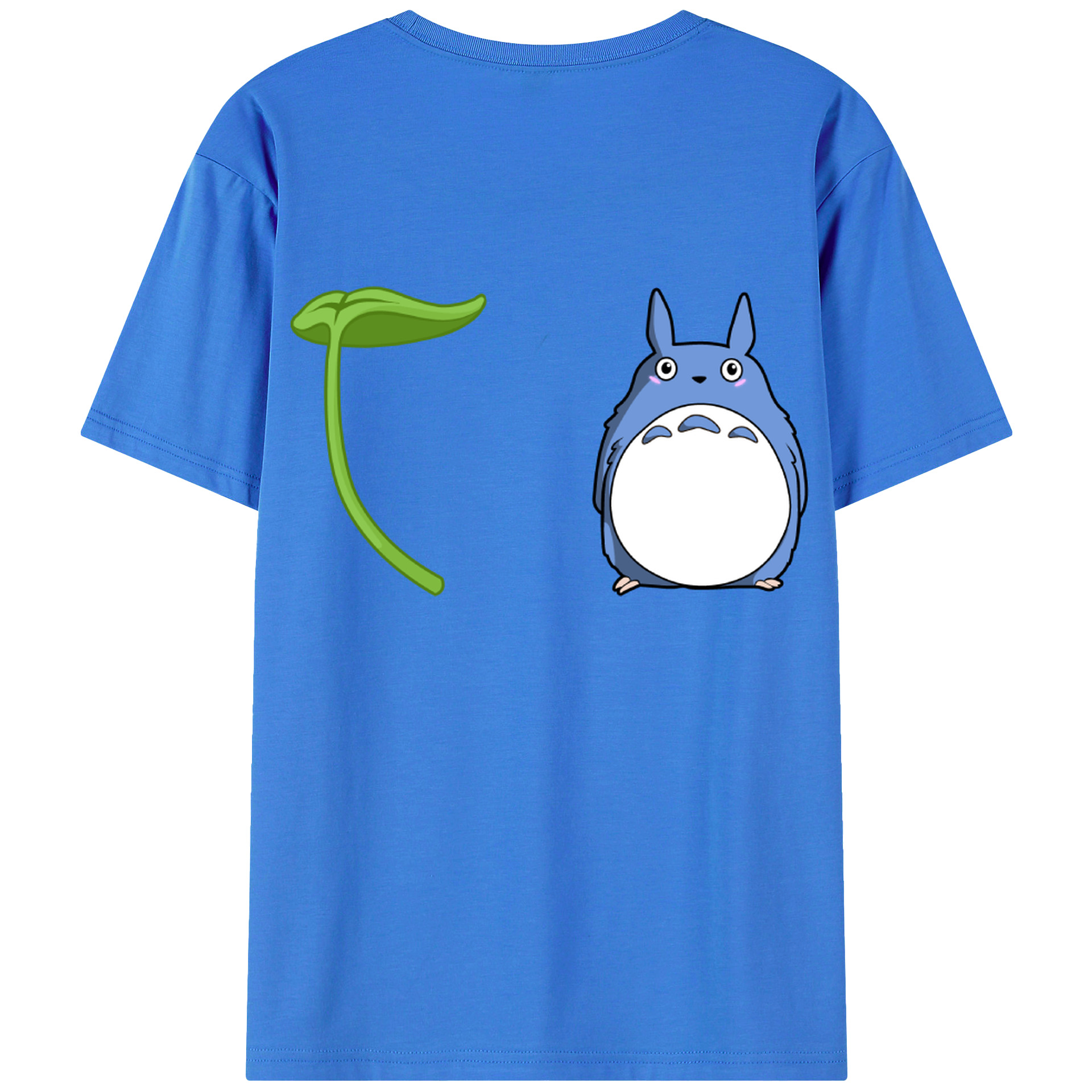 （画像用） となりのトトロ 草壁メイ 草壁サツキ My Neighbor Totoro Satsuki Kusakabe Mei Kusakabe 綿100％ メンズ半袖Tシャツ（バックプリント） 通気性