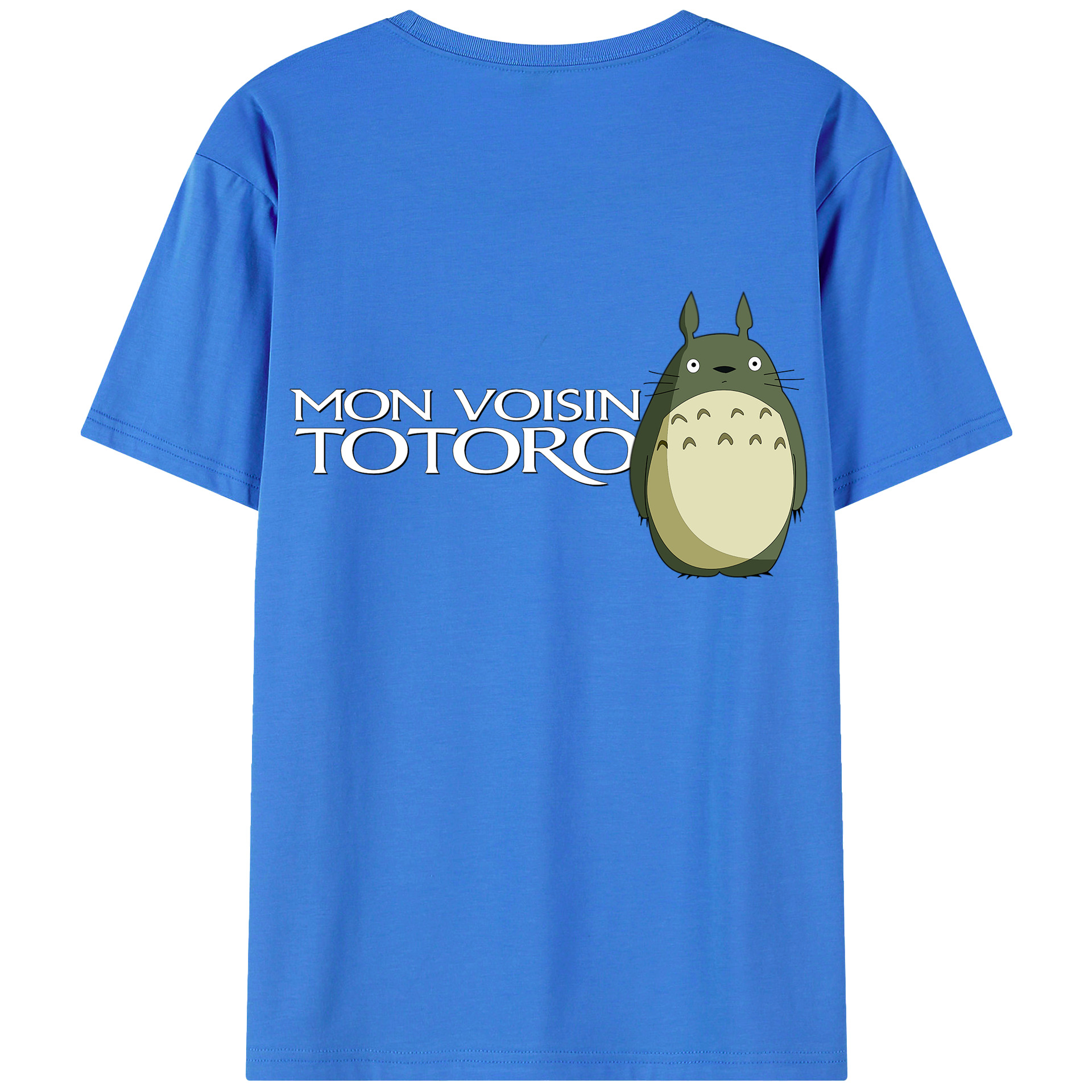 （画像用） となりのトトロ 草壁メイ 草壁サツキ My Neighbor Totoro Satsuki Kusakabe Mei Kusakabe 綿100％ メンズ半袖Tシャツ（バックプリント） 通気性