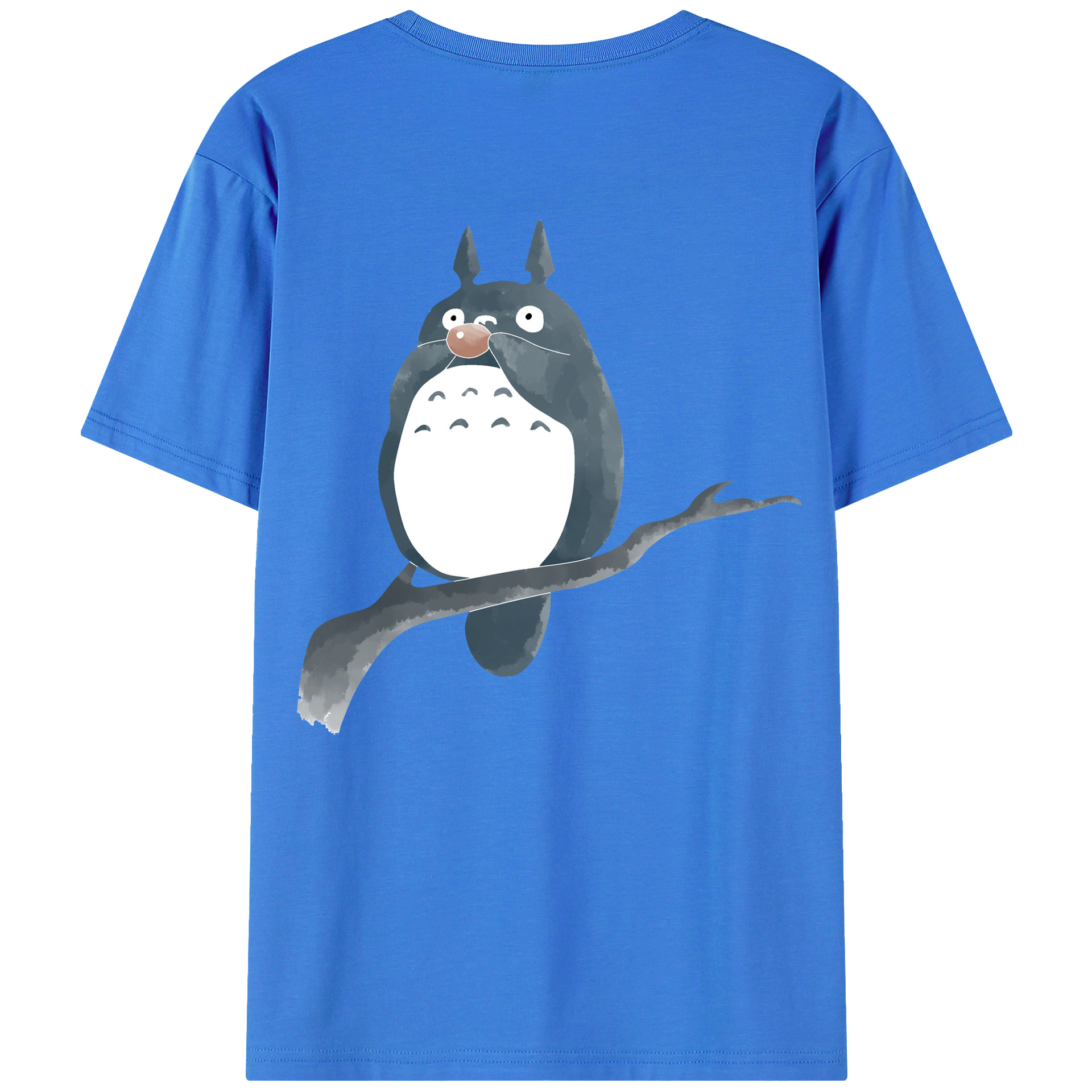 （画像用） となりのトトロ 草壁メイ 草壁サツキ My Neighbor Totoro Satsuki Kusakabe Mei Kusakabe 綿100％ メンズ半袖Tシャツ（バックプリント） 通気性