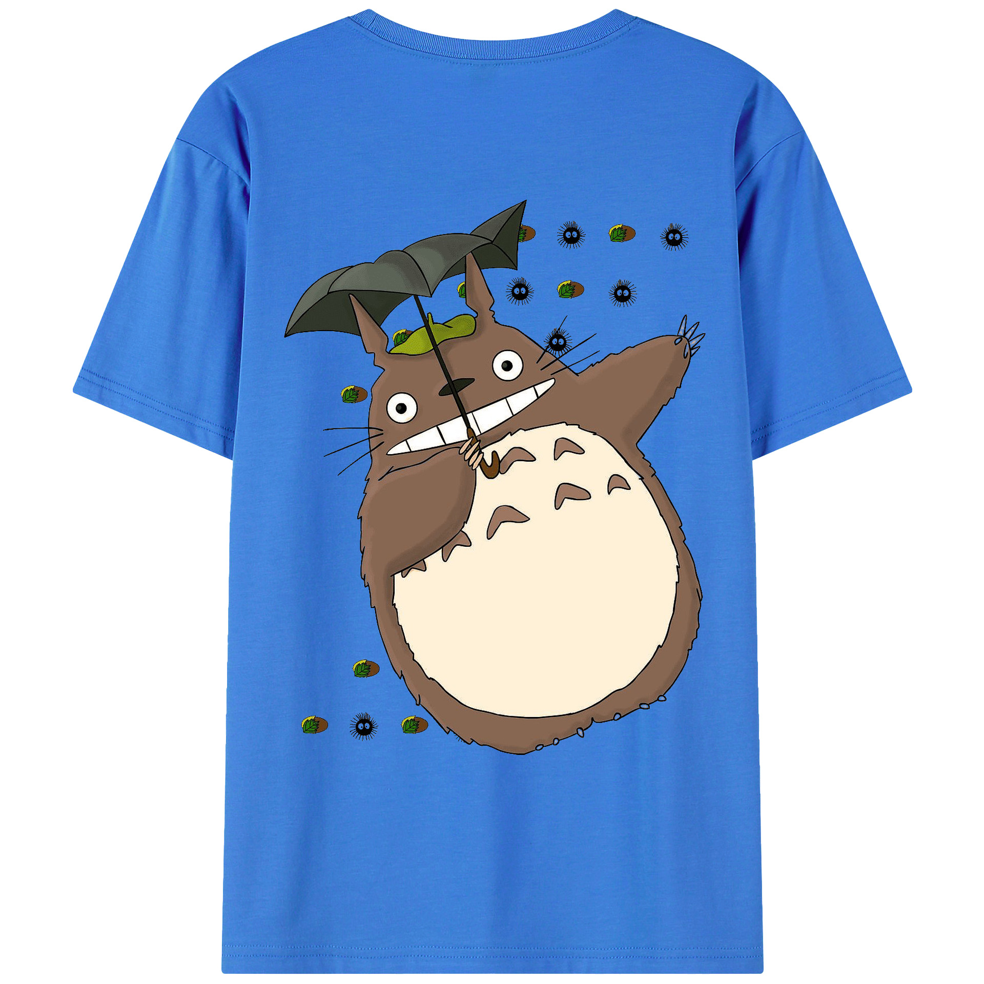 （画像用） となりのトトロ 草壁メイ 草壁サツキ My Neighbor Totoro Satsuki Kusakabe Mei Kusakabe 綿100％ メンズ半袖Tシャツ（バックプリント） 通気性
