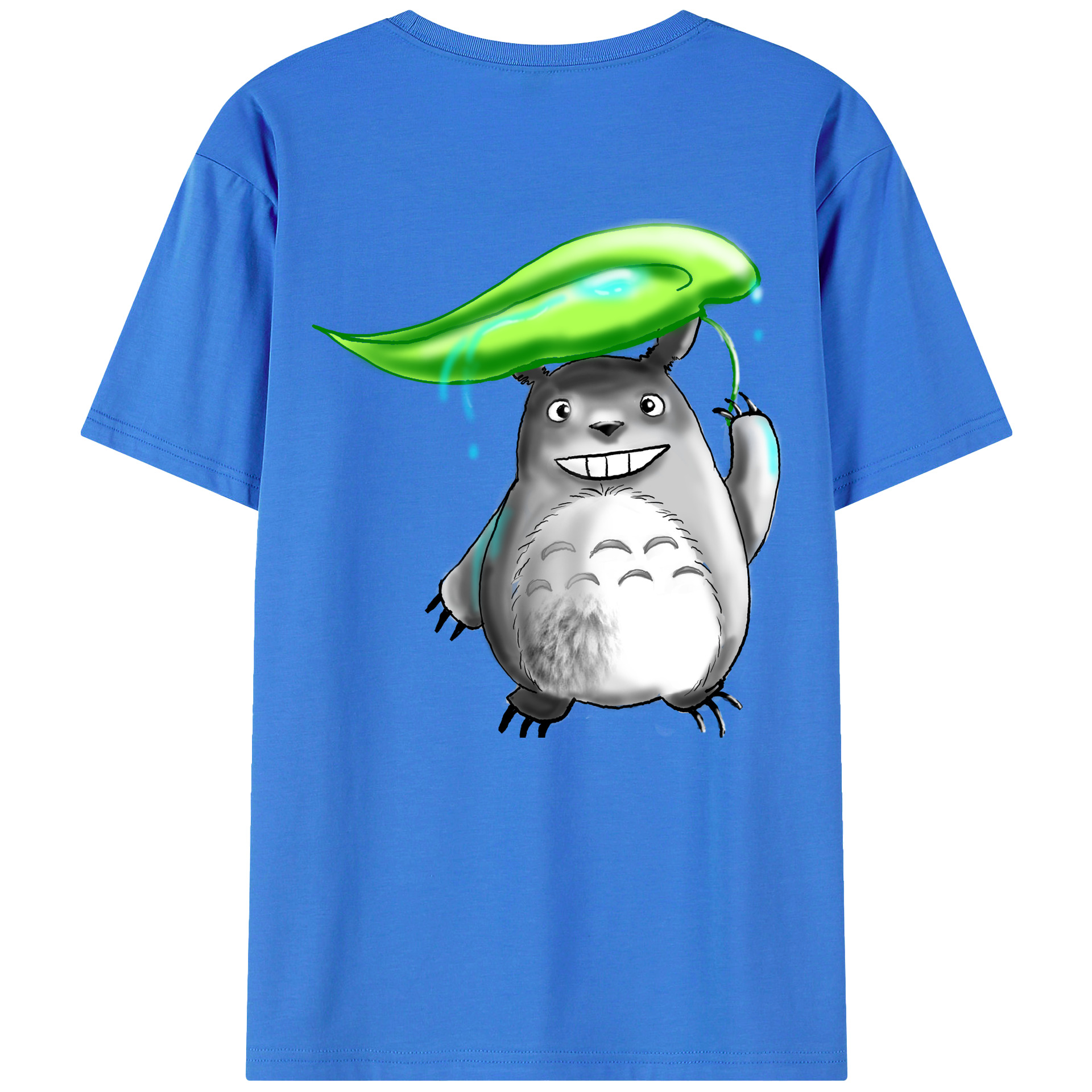 （画像用） となりのトトロ 草壁メイ 草壁サツキ My Neighbor Totoro Satsuki Kusakabe Mei Kusakabe 綿100％ メンズ半袖Tシャツ（バックプリント） 通気性
