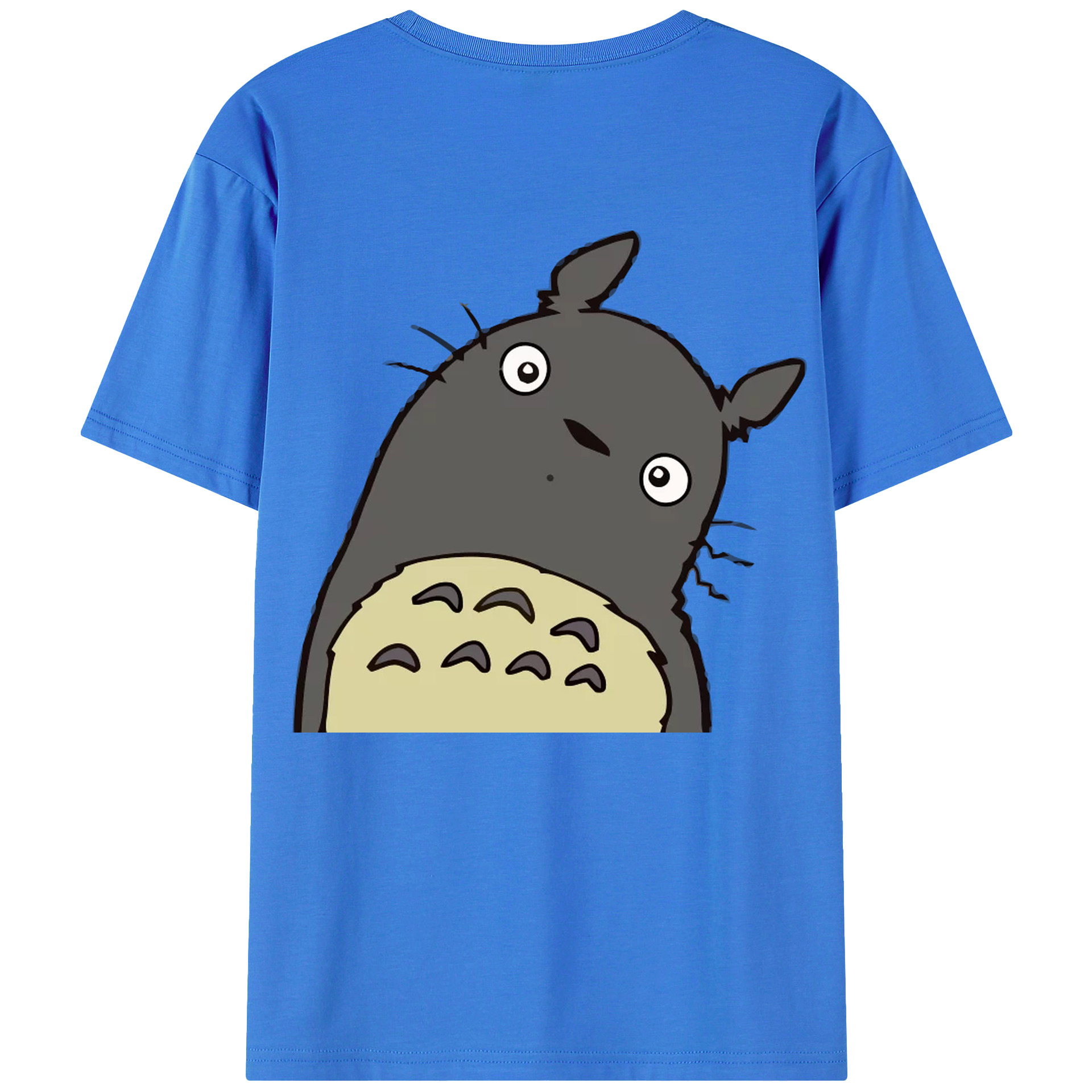 （画像用） となりのトトロ 草壁メイ 草壁サツキ My Neighbor Totoro Satsuki Kusakabe Mei Kusakabe 綿100％ メンズ半袖Tシャツ（バックプリント） 通気性