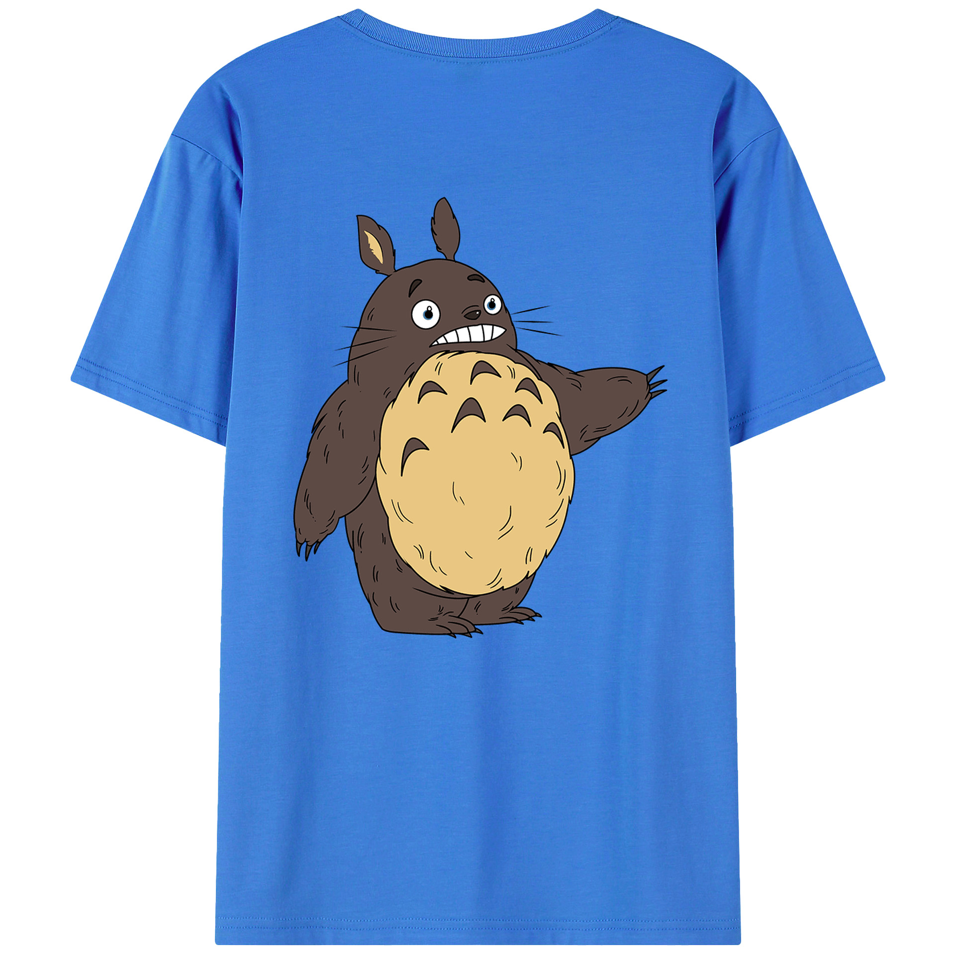 （画像用） となりのトトロ 草壁メイ 草壁サツキ My Neighbor Totoro Satsuki Kusakabe Mei Kusakabe 綿100％ メンズ半袖Tシャツ（バックプリント） 通気性