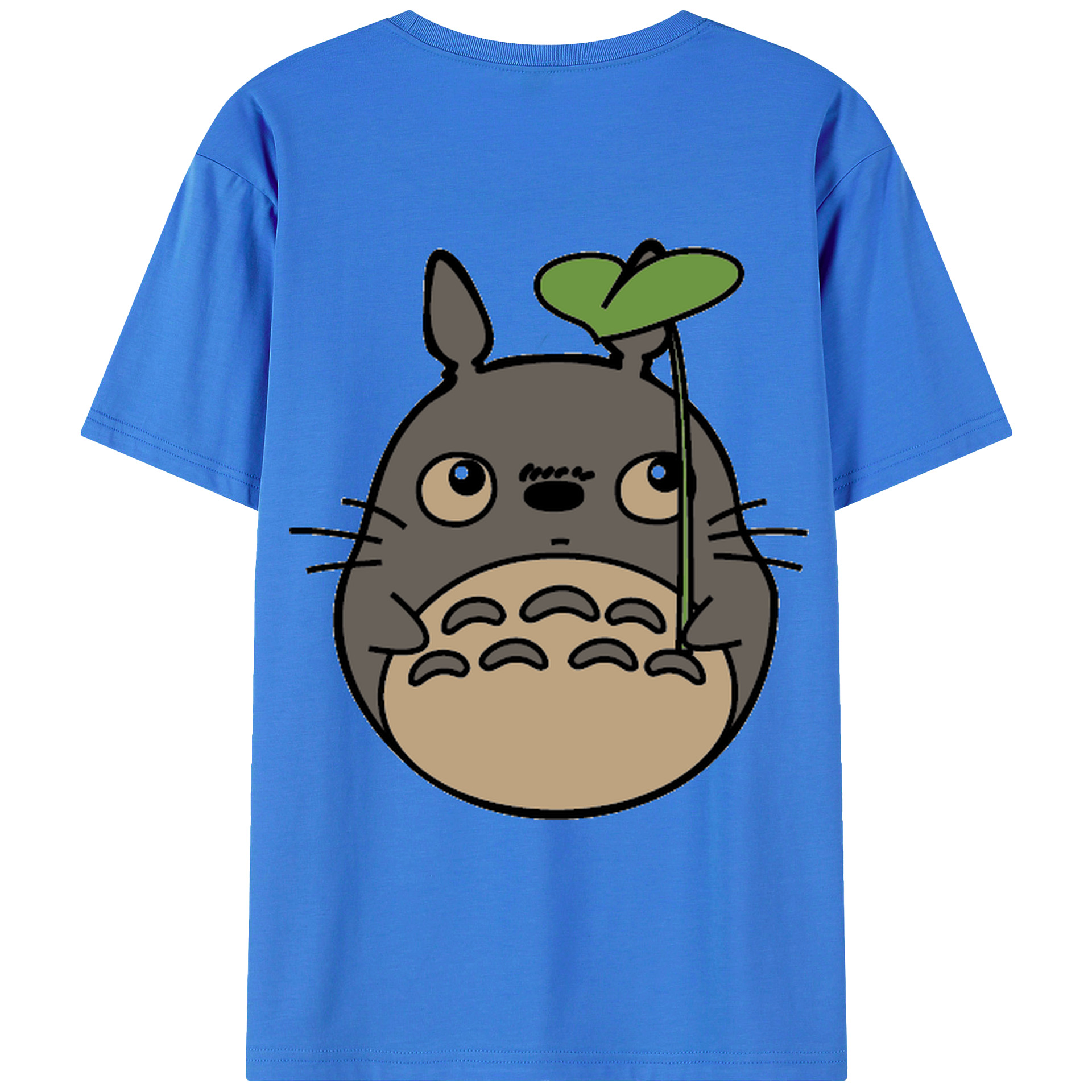 （画像用） となりのトトロ 草壁メイ 草壁サツキ My Neighbor Totoro Satsuki Kusakabe Mei Kusakabe 綿100％ メンズ半袖Tシャツ（バックプリント） 通気性