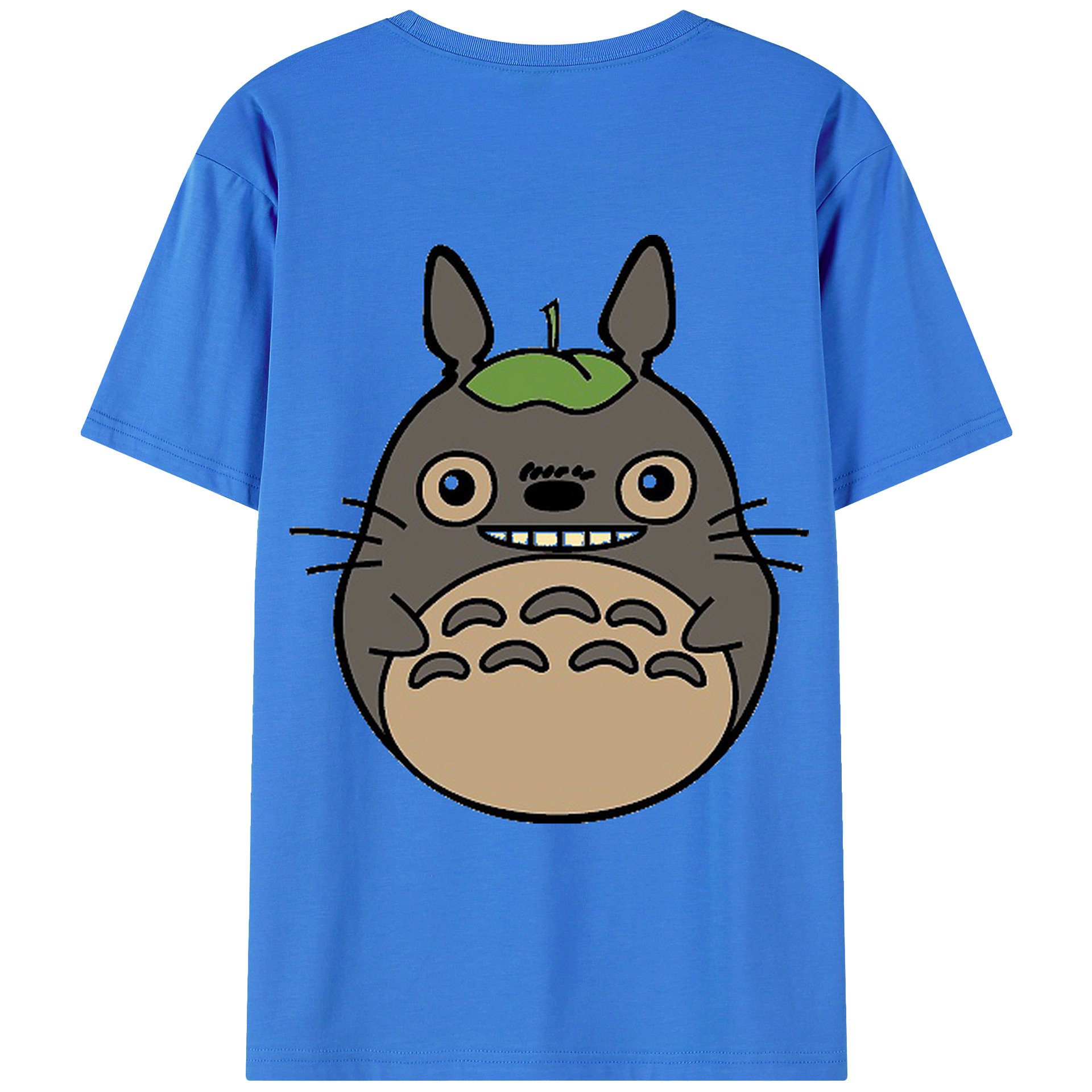 （画像用） となりのトトロ 草壁メイ 草壁サツキ My Neighbor Totoro Satsuki Kusakabe Mei Kusakabe 綿100％ メンズ半袖Tシャツ（バックプリント） 通気性