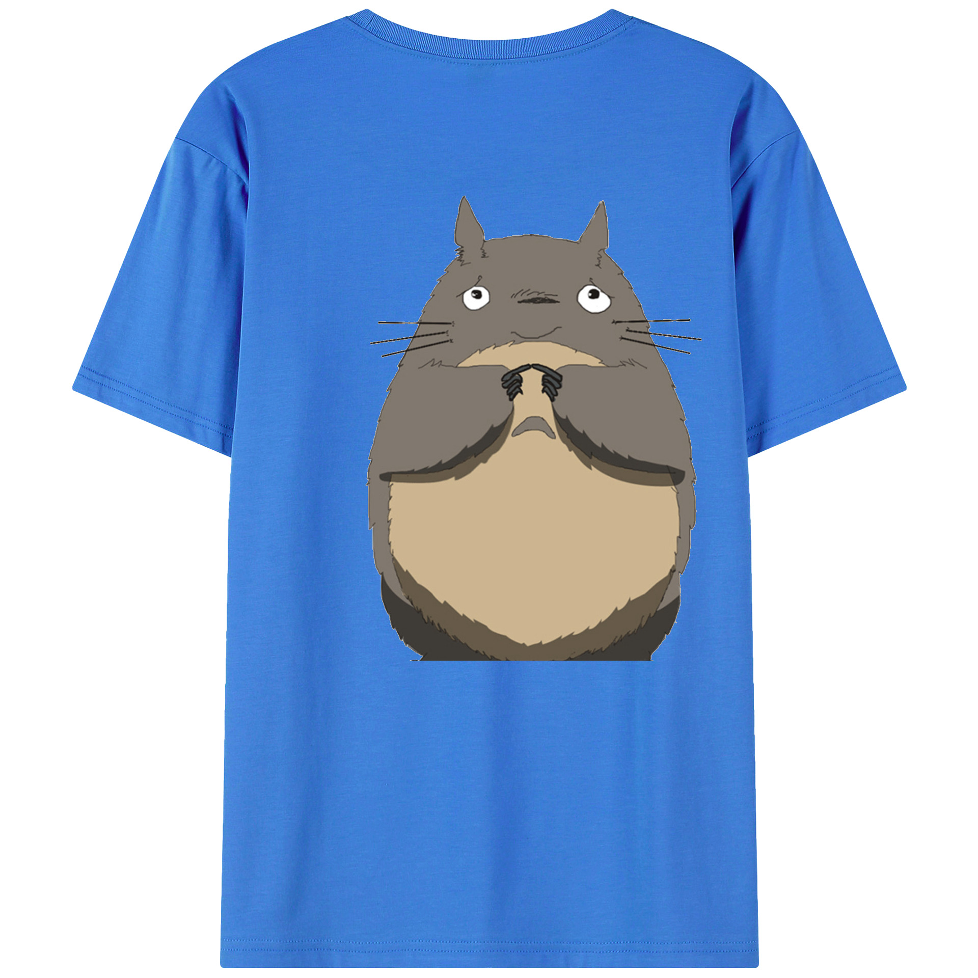 （画像用） となりのトトロ 草壁メイ 草壁サツキ My Neighbor Totoro Satsuki Kusakabe Mei Kusakabe 綿100％ メンズ半袖Tシャツ（バックプリント） 通気性