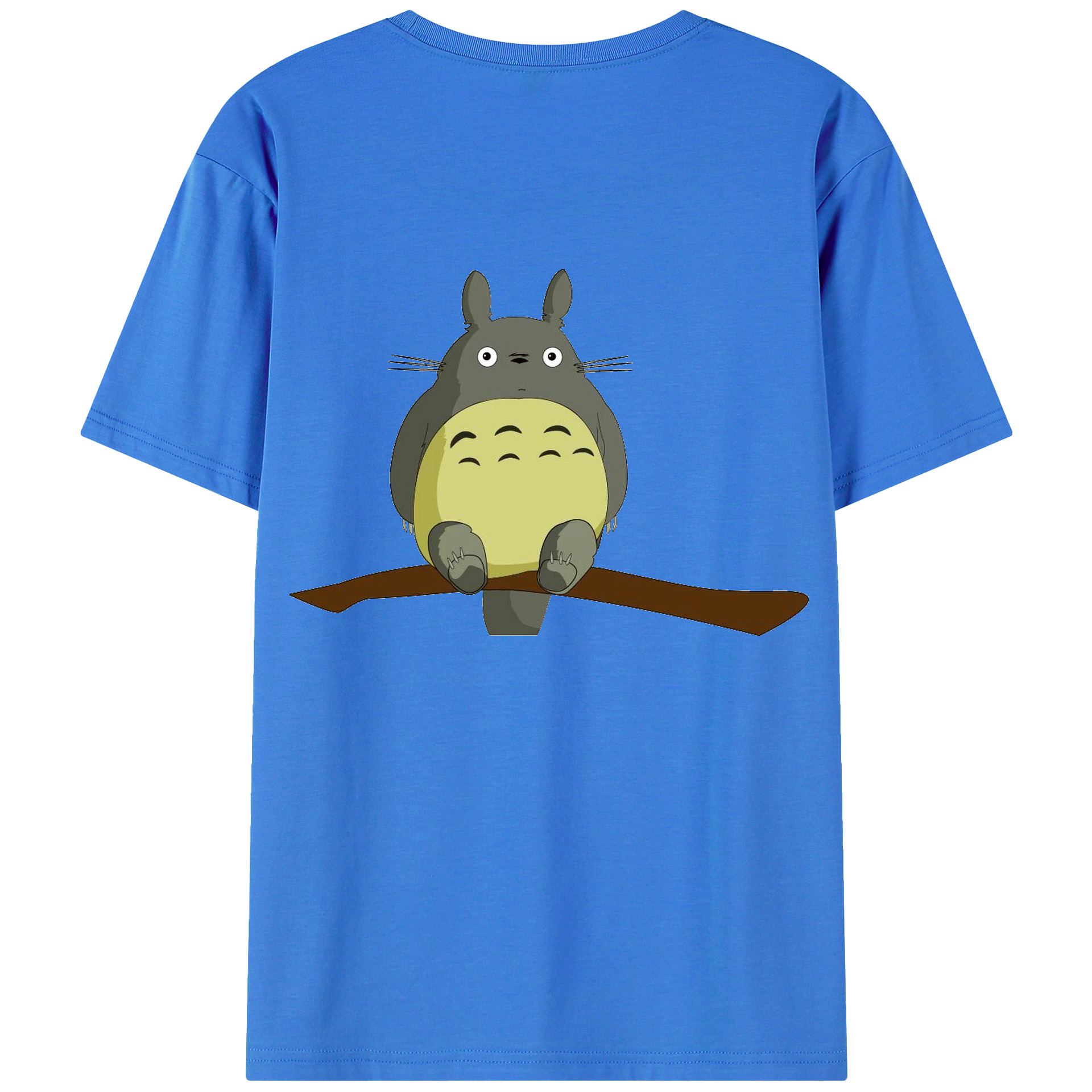 （画像用） となりのトトロ 草壁メイ 草壁サツキ My Neighbor Totoro Satsuki Kusakabe Mei Kusakabe 綿100％ メンズ半袖Tシャツ（バックプリント） 通気性